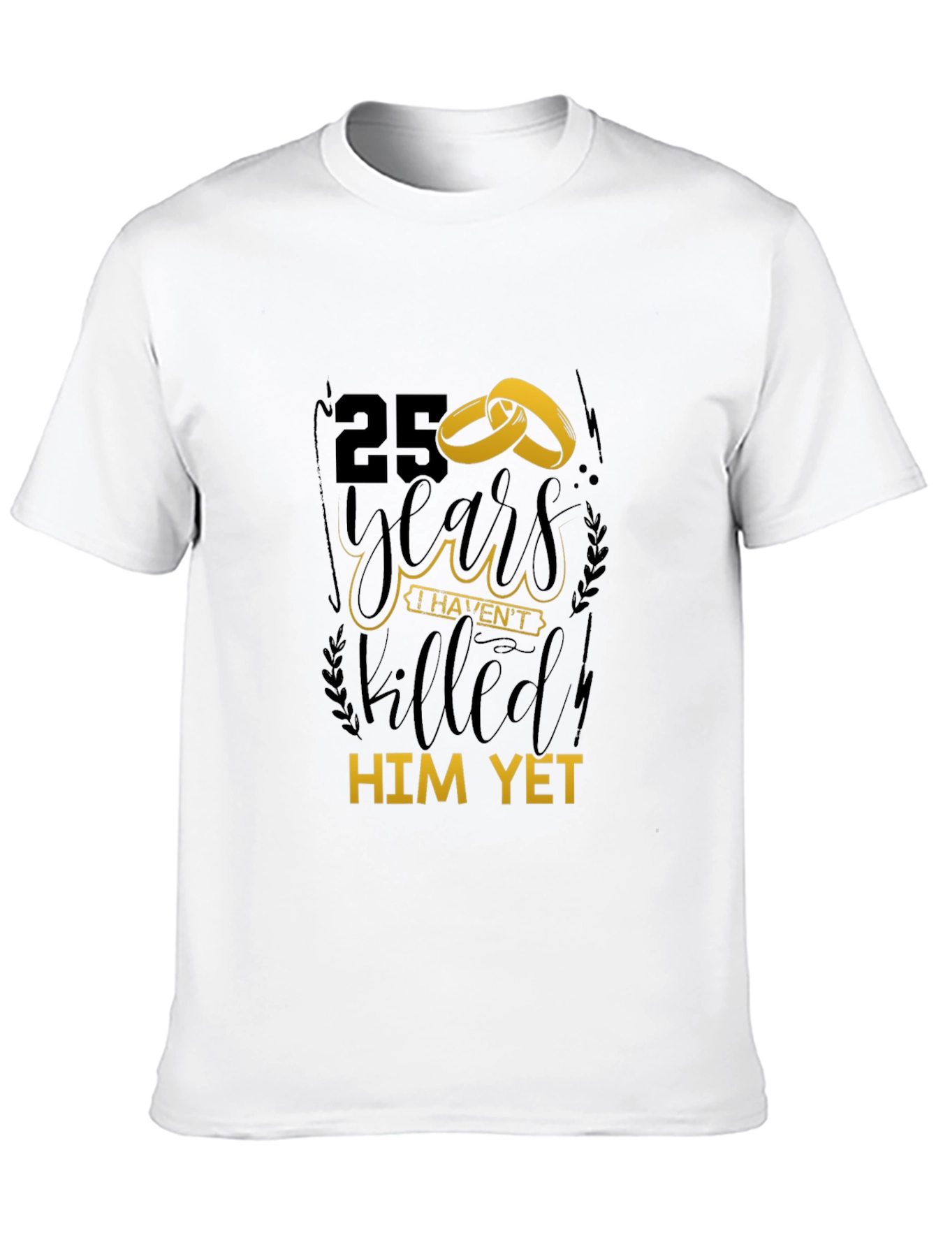 25 Years Anniversary T-Shirt Funny Couple Gift