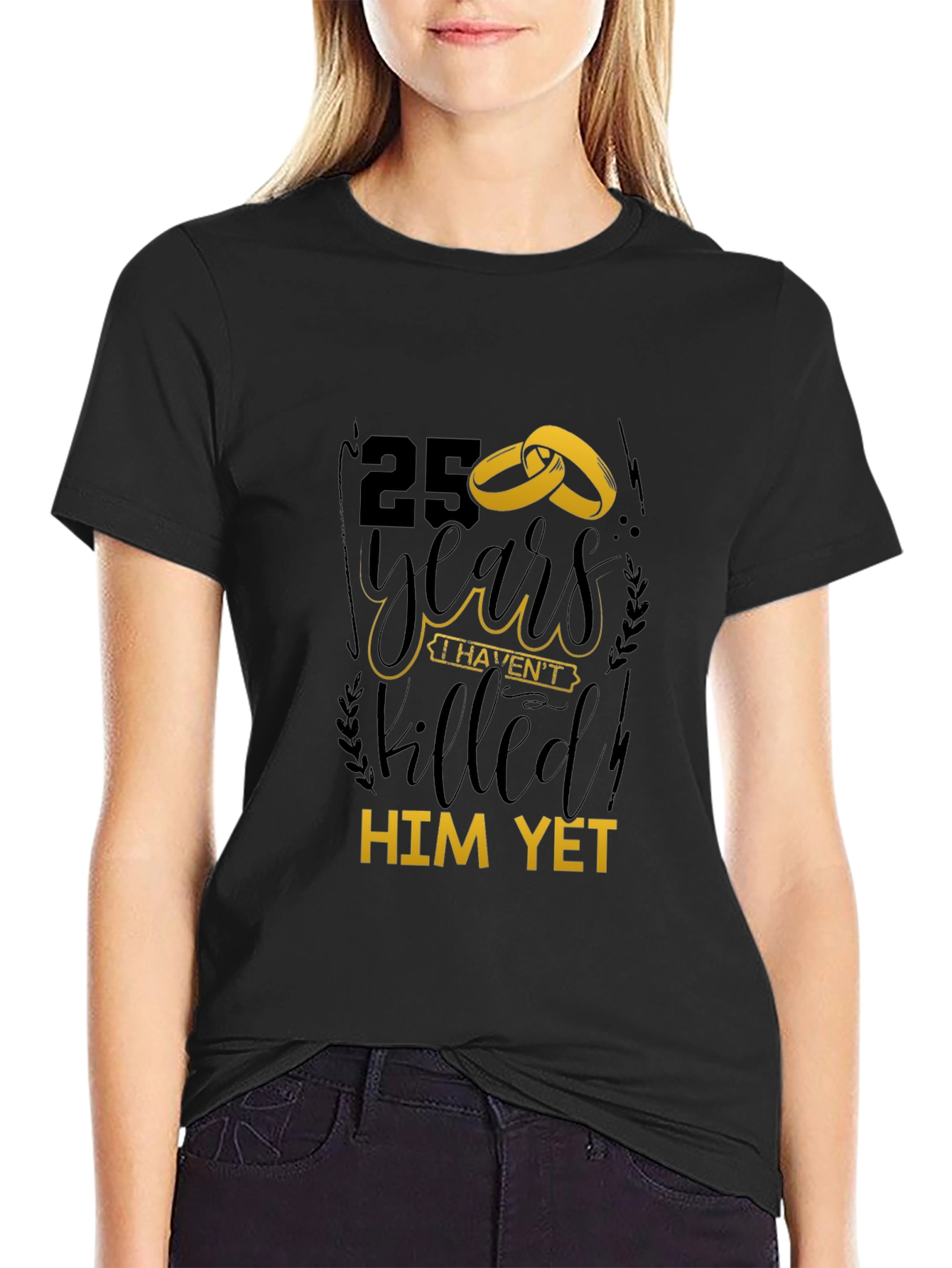 25 Years Anniversary T-Shirt Funny Couple Gift