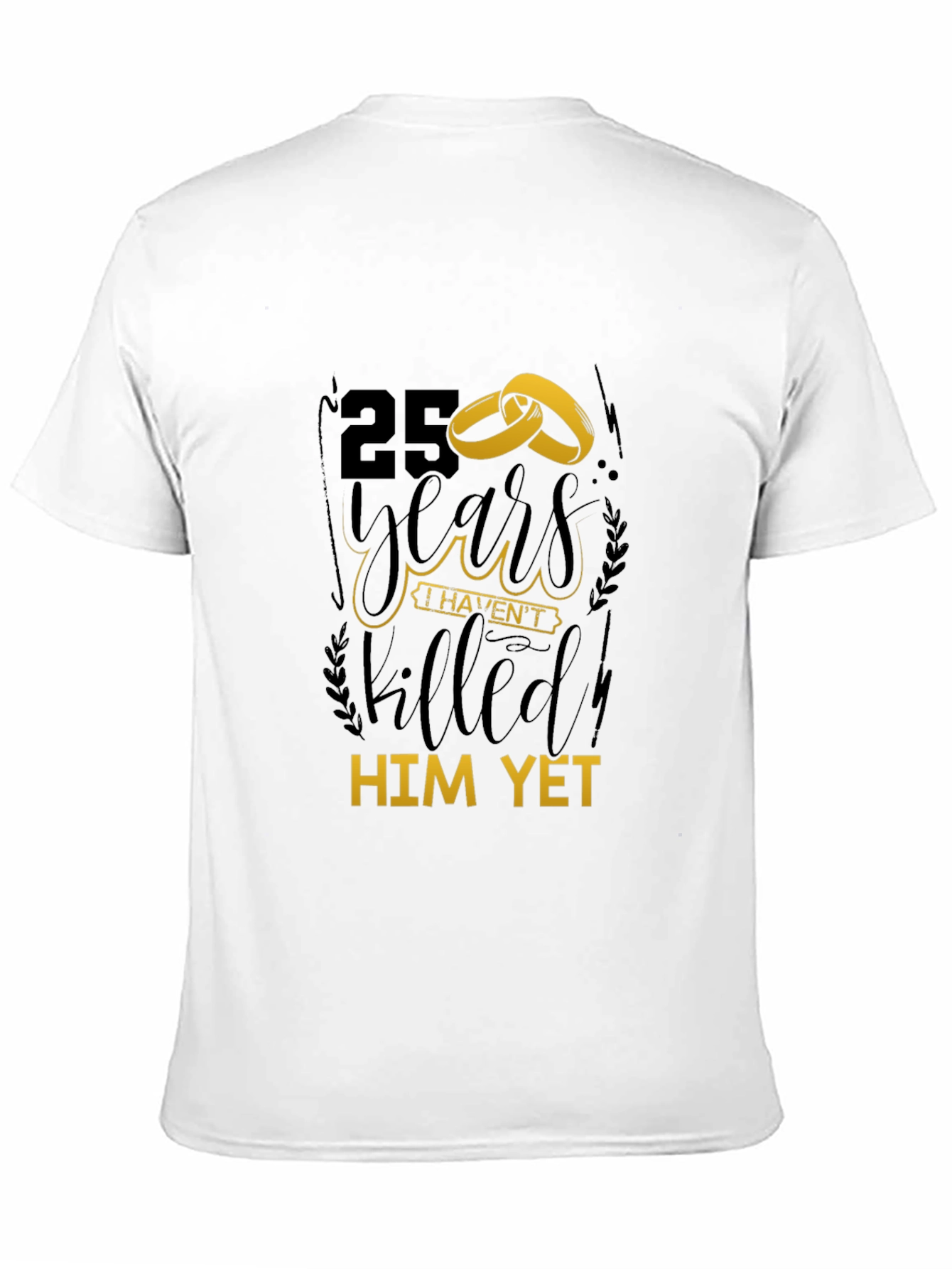 25 Years Anniversary T-Shirt Funny Couple Gift