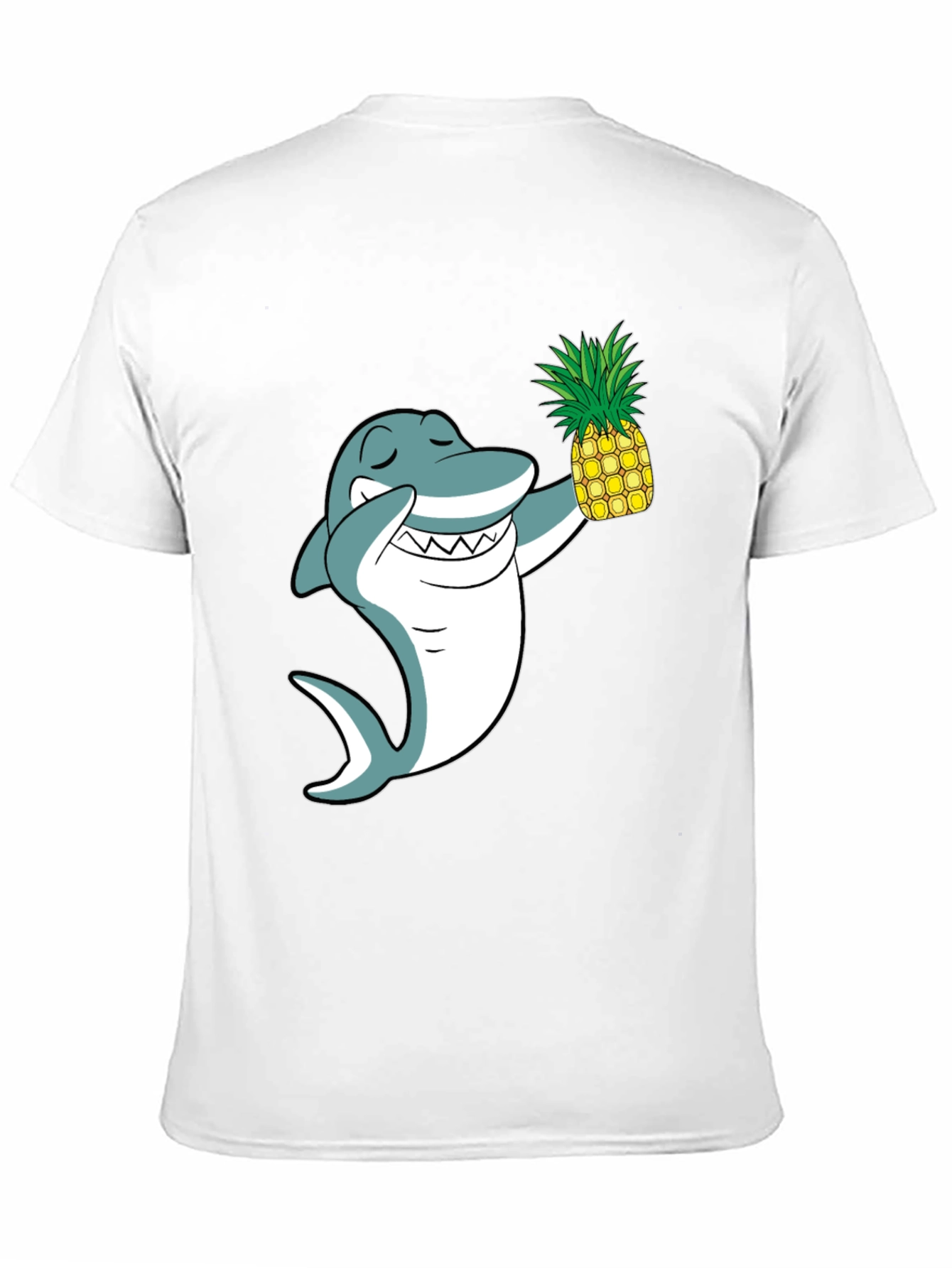 Shark with Pineapple Graphic T-Shirt