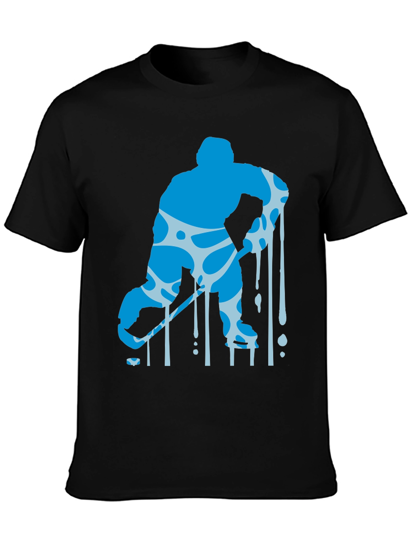 Hockey Player Drip Graphic Tee