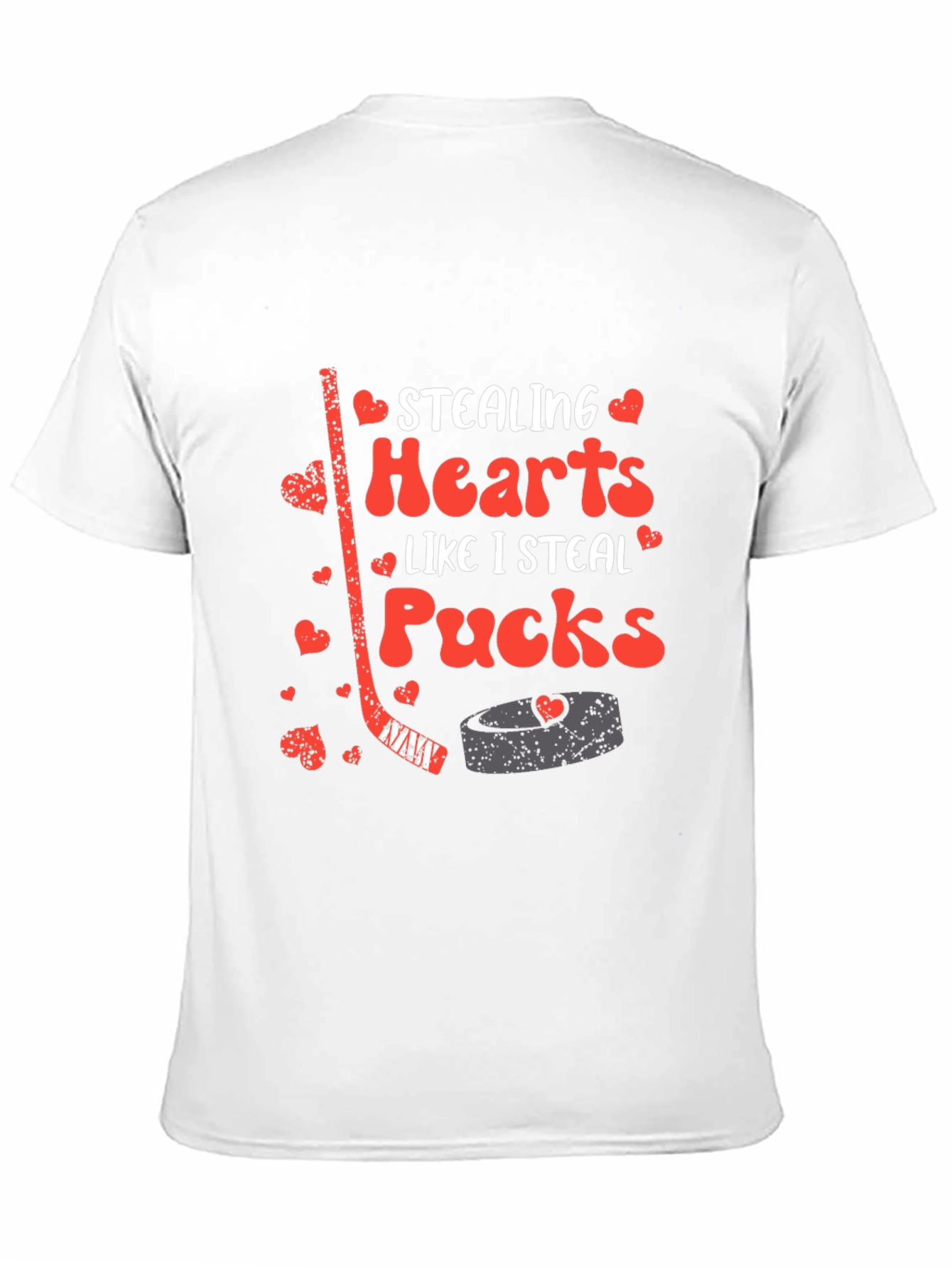 Stealing Hearts Hockey Graphic T-Shirt