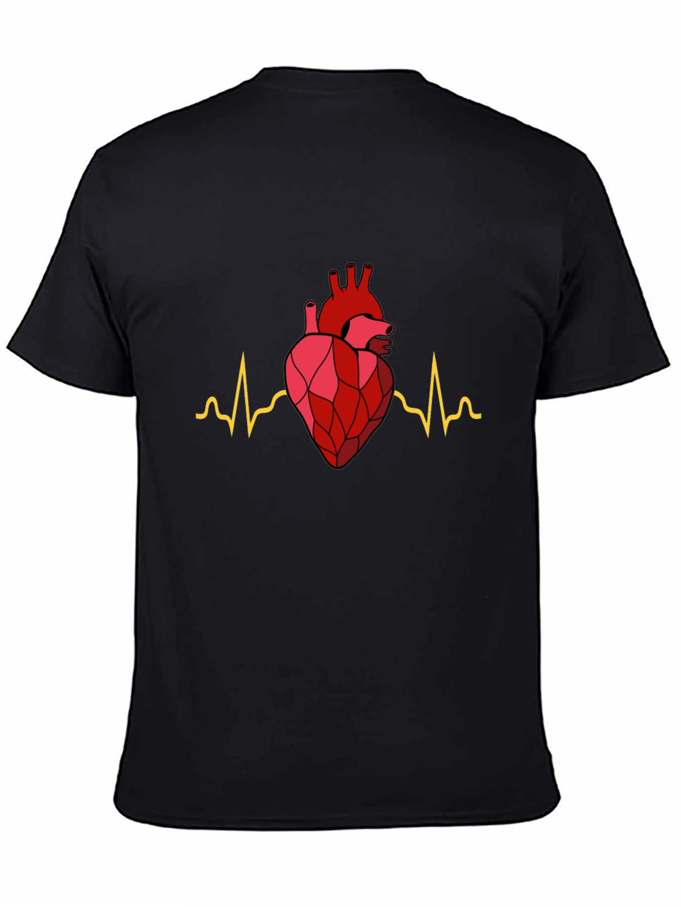 Heartbeat Graphic Tee - Modern Anatomical Design