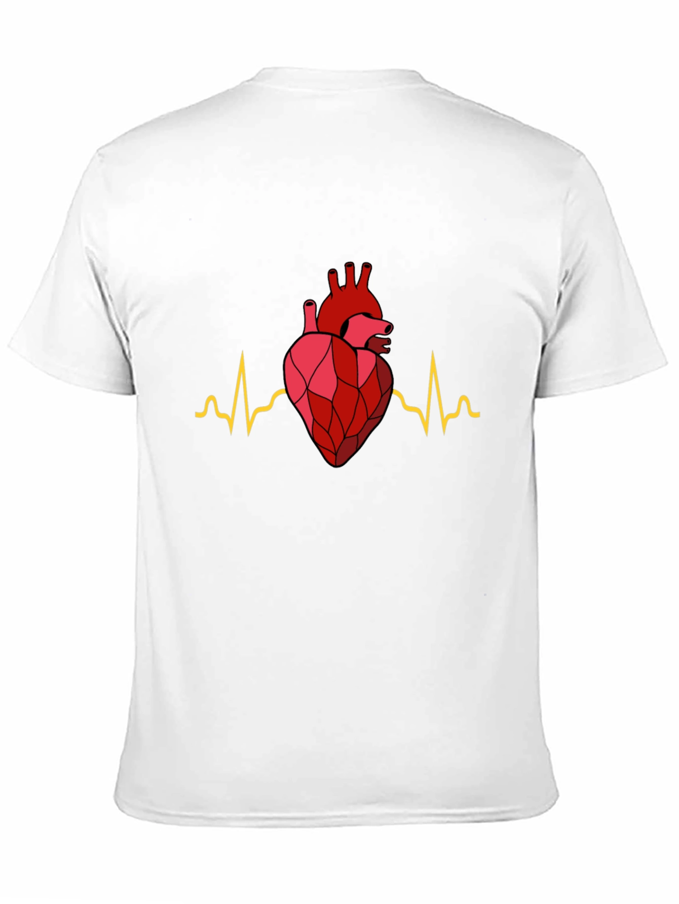 Heartbeat Graphic Tee - Modern Anatomical Design