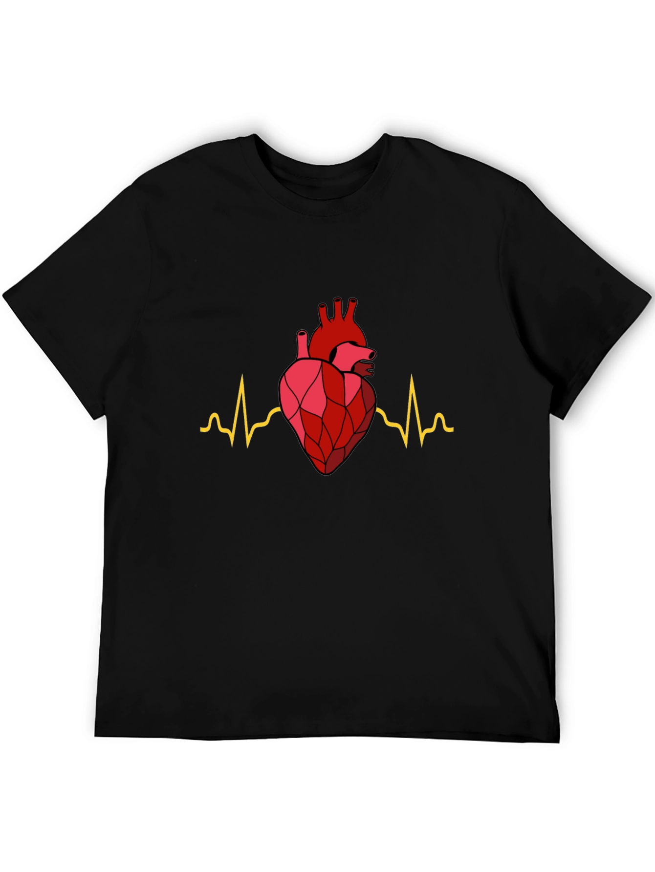 Heartbeat Graphic Tee - Modern Anatomical Design