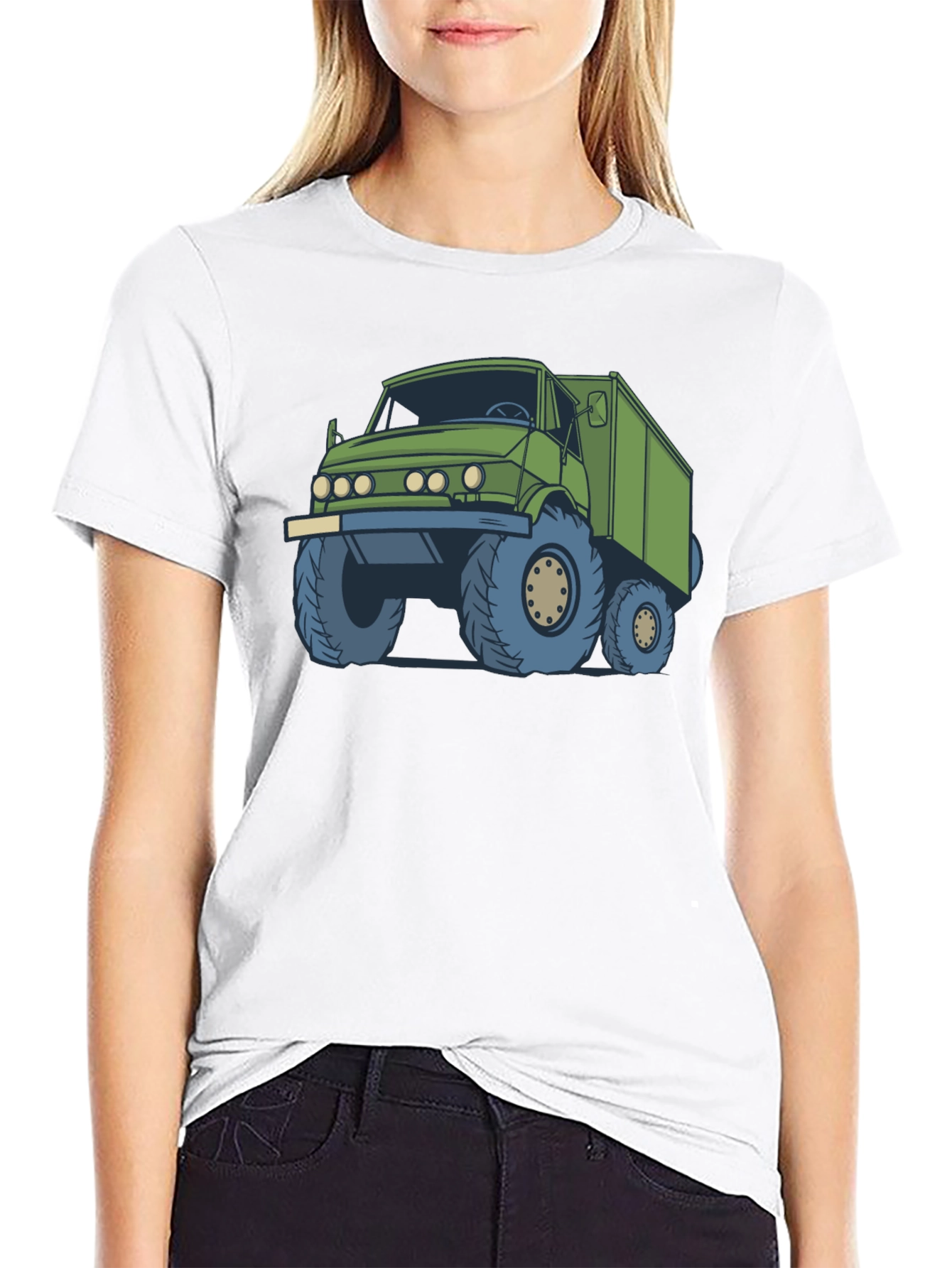 Green Truck Graphic T-Shirt