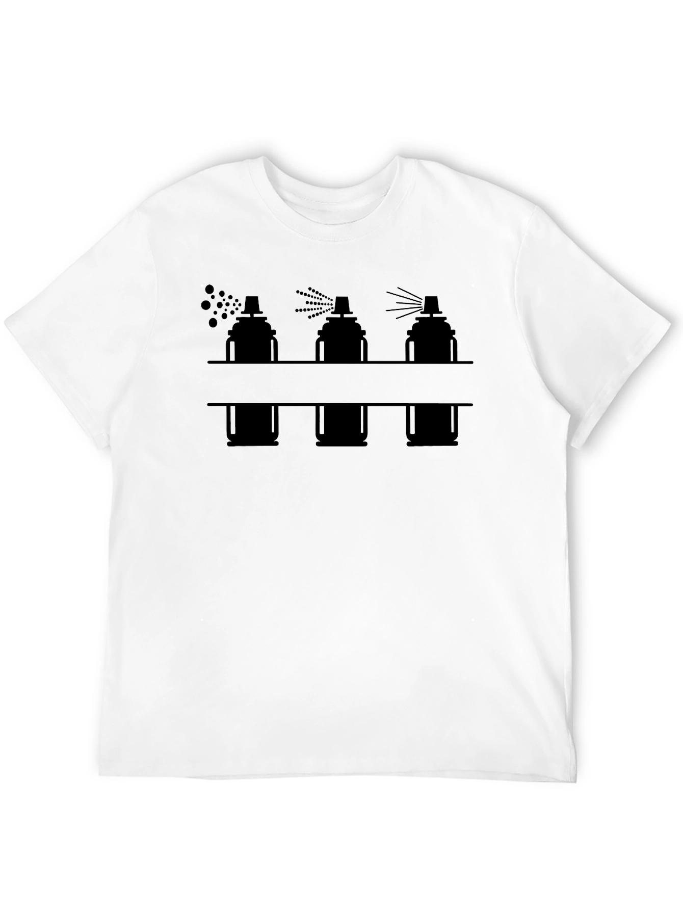 Spray Paint Graphic Tee - Black