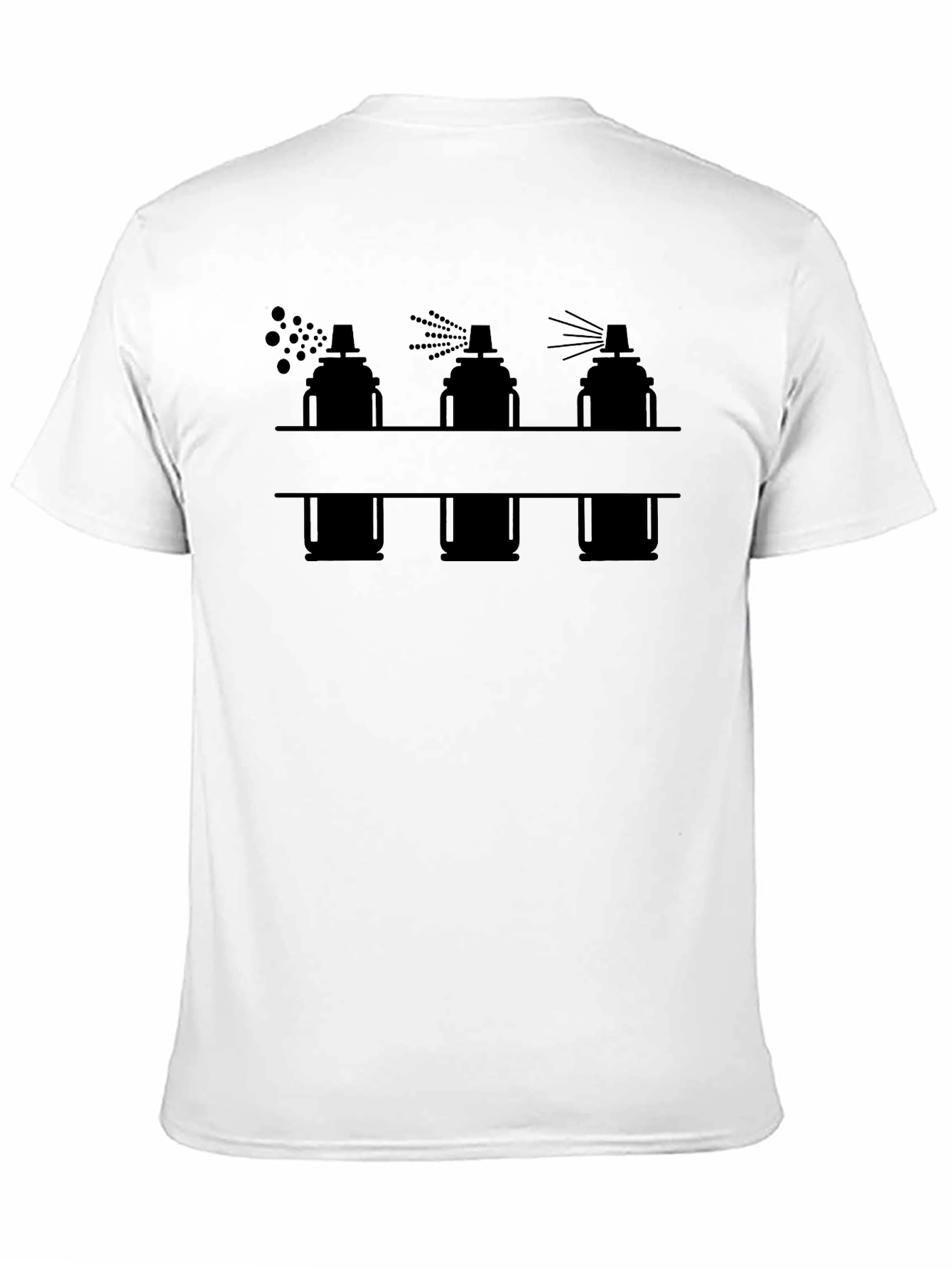 Spray Paint Graphic Tee - Black