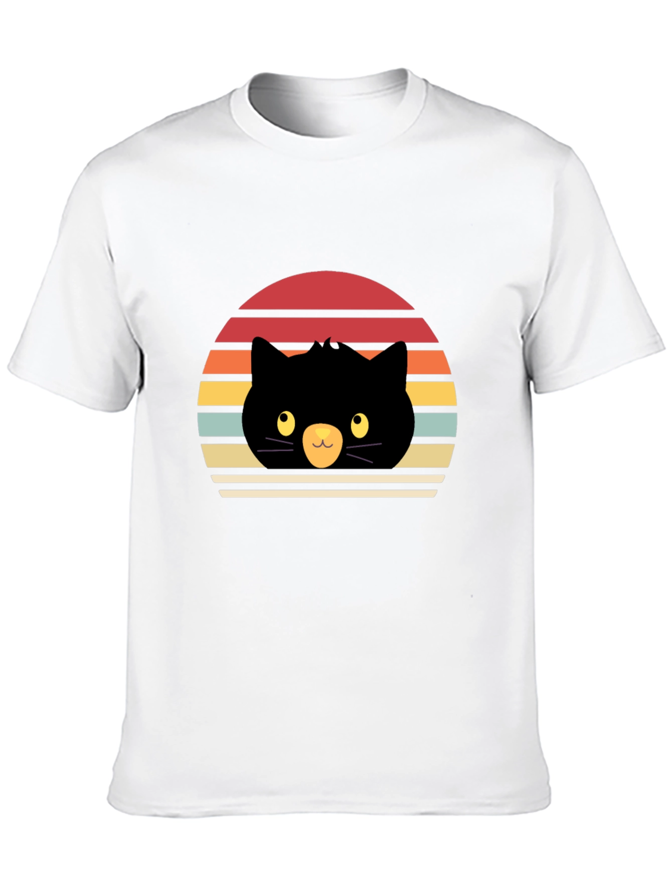 Retro Black Cat T-Shirt