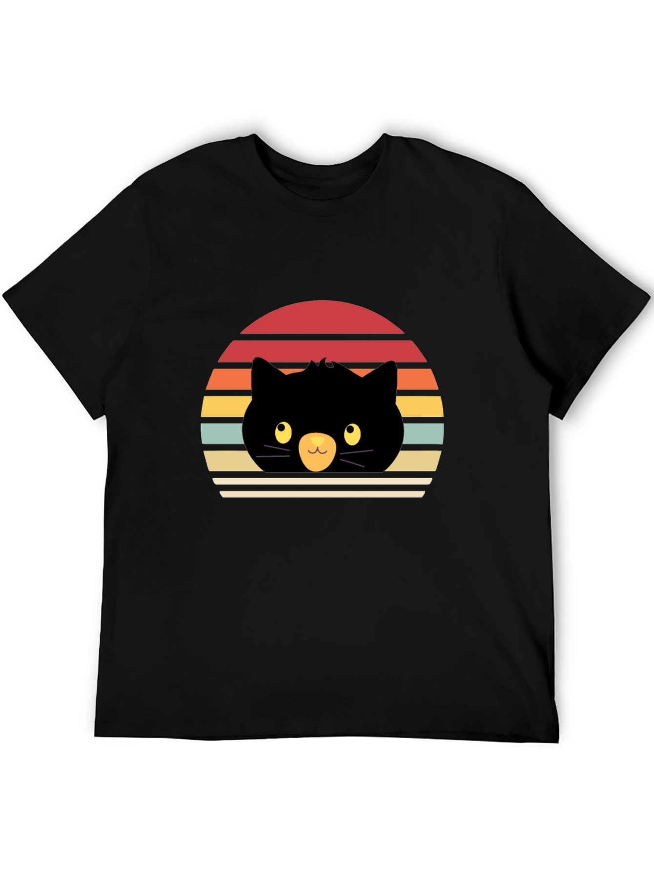 Retro Black Cat T-Shirt