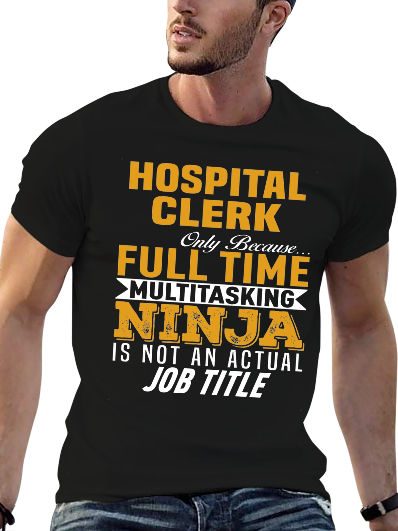 Hospital Clerk Ninja Graphic Tee