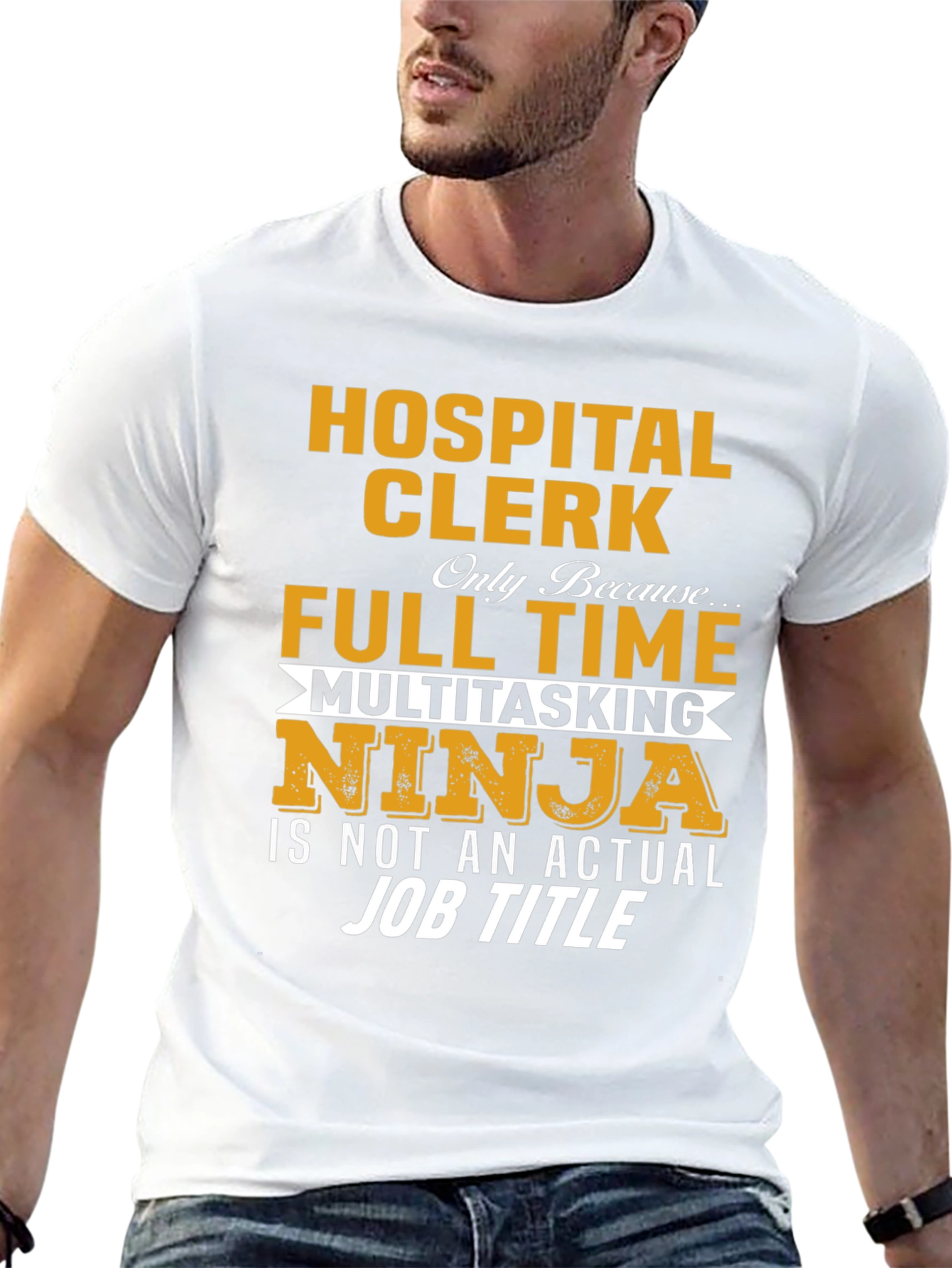 Hospital Clerk Ninja Graphic Tee