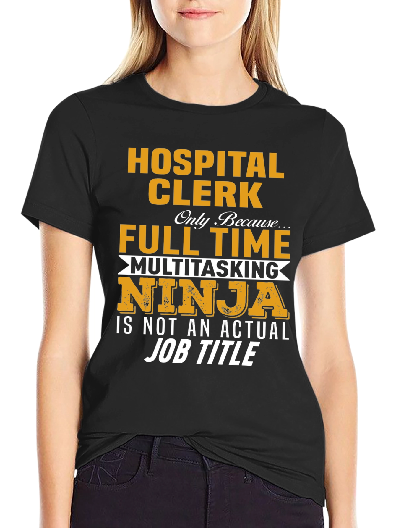 Hospital Clerk Ninja Graphic Tee