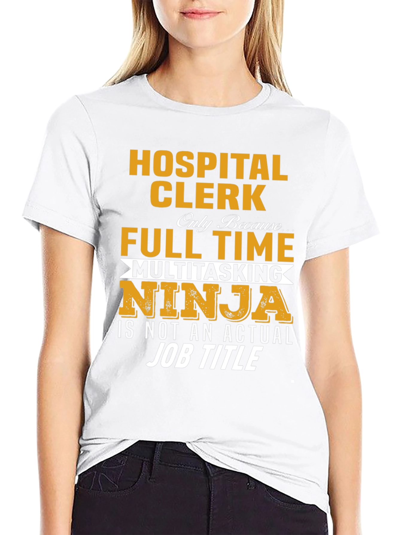 Hospital Clerk Ninja Graphic Tee