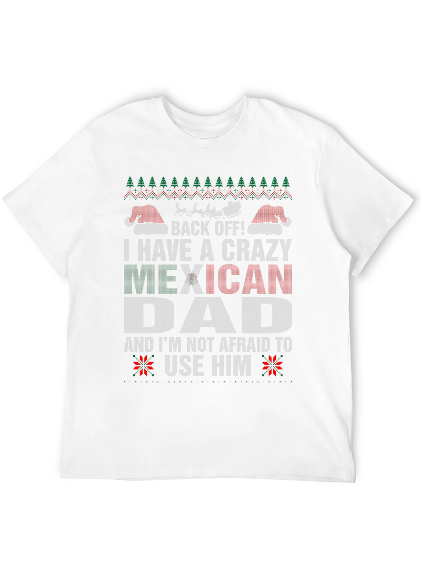 Crazy Mexican Dad Christmas T-Shirt