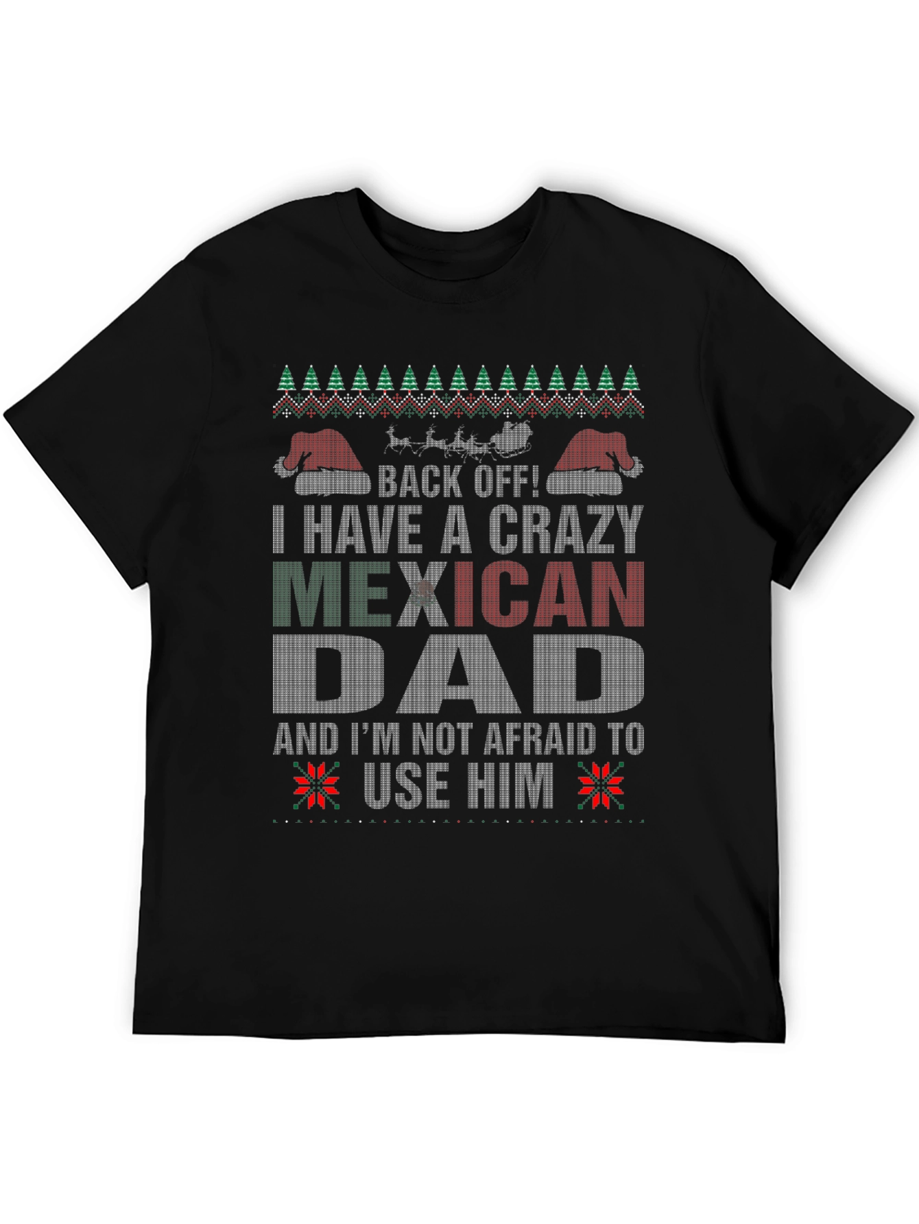 Crazy Mexican Dad Christmas T-Shirt