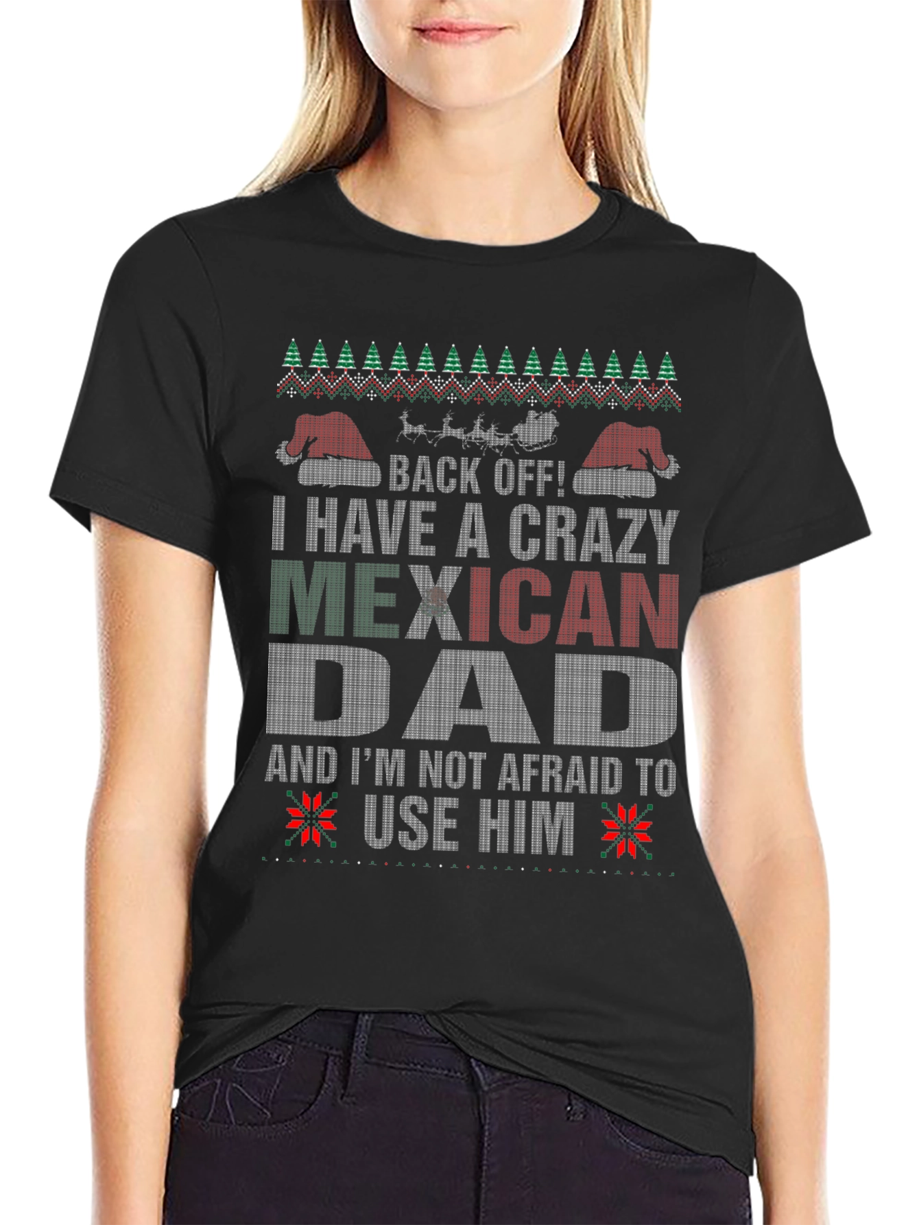 Crazy Mexican Dad Christmas T-Shirt