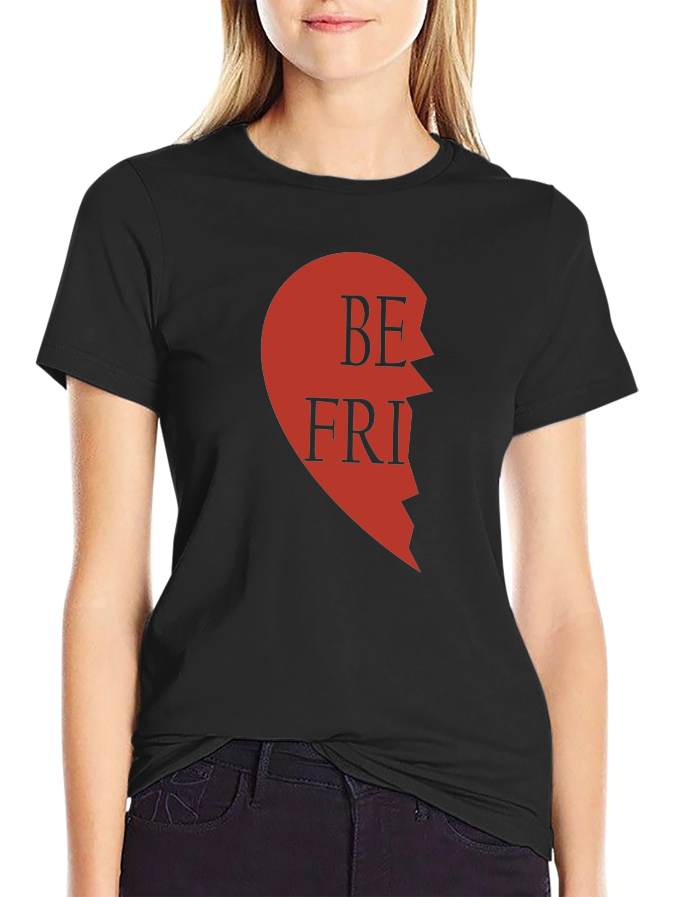 Best Friends Heart Graphic Tee