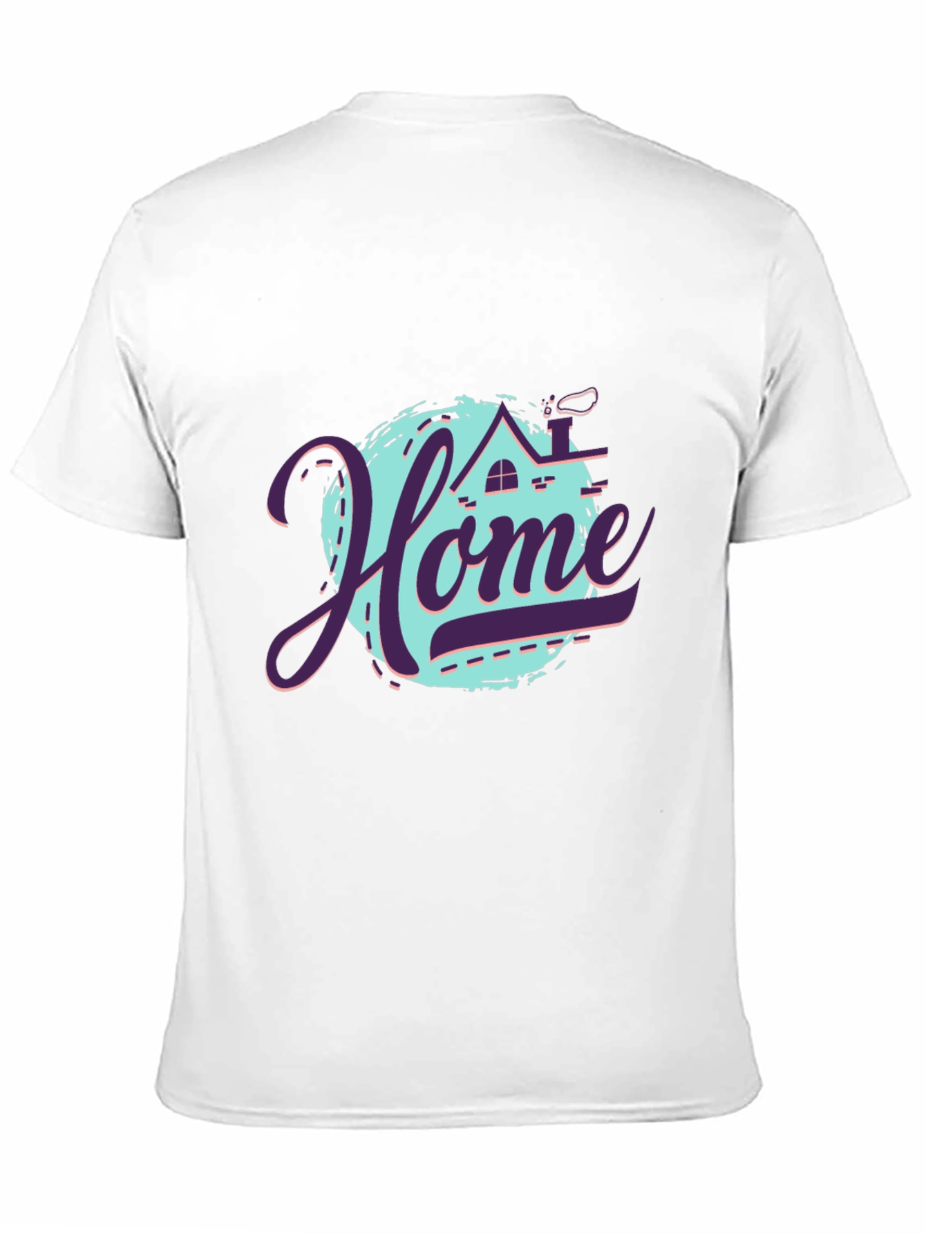 Stylish Home Graphic Black T-Shirt
