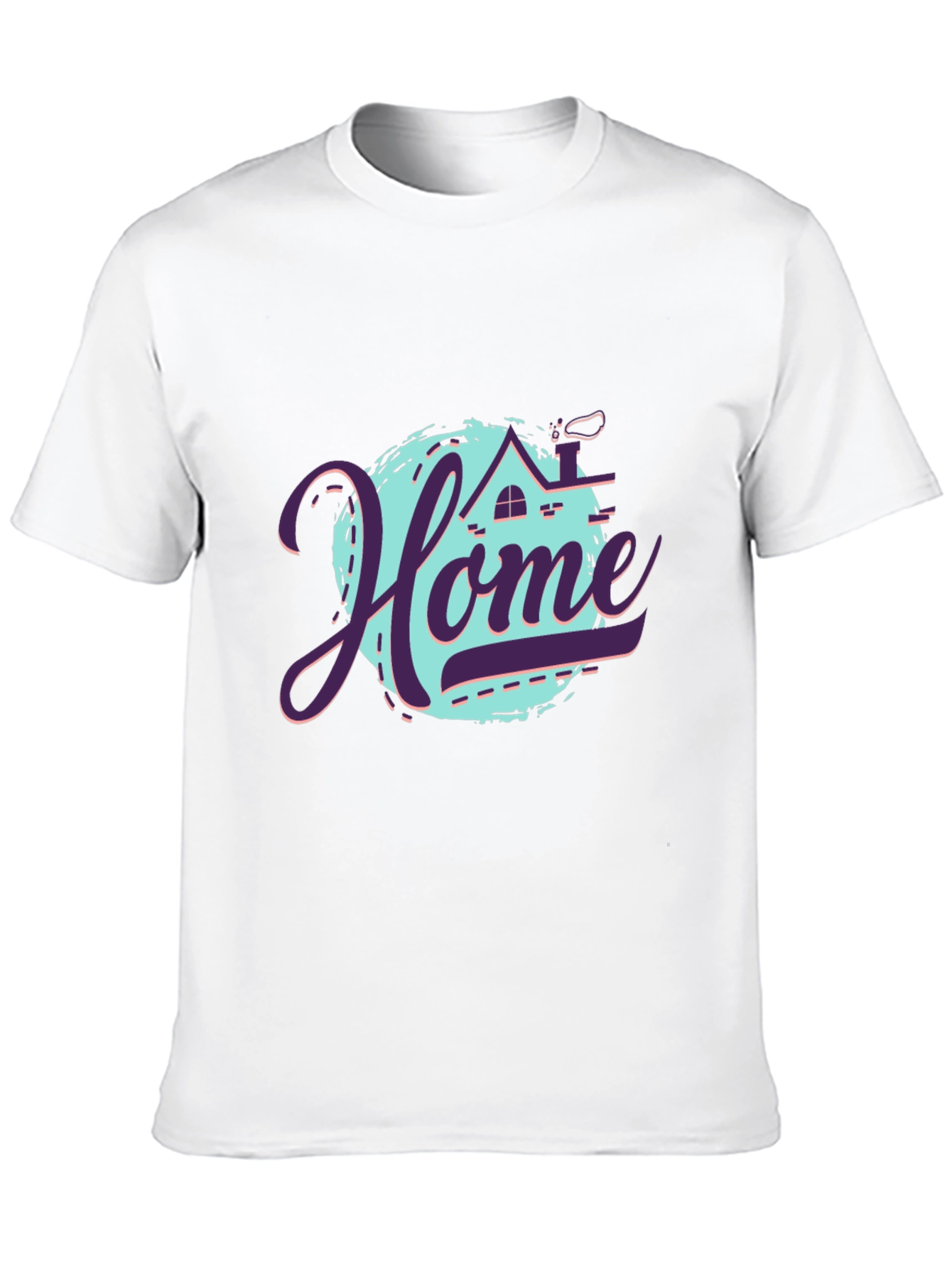 Stylish Home Graphic Black T-Shirt