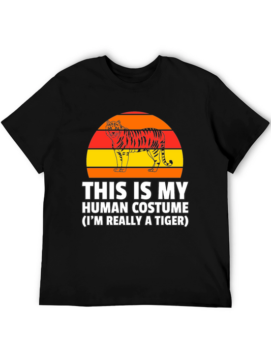 Funny Tiger Costume Graphic T-Shirt