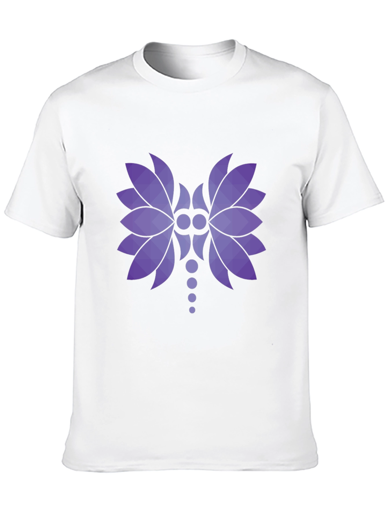 Abstract Floral Graphic Black T-Shirt
