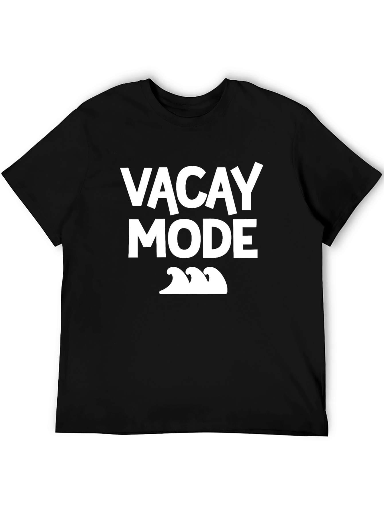 Vacay Mode Black Graphic T-Shirt
