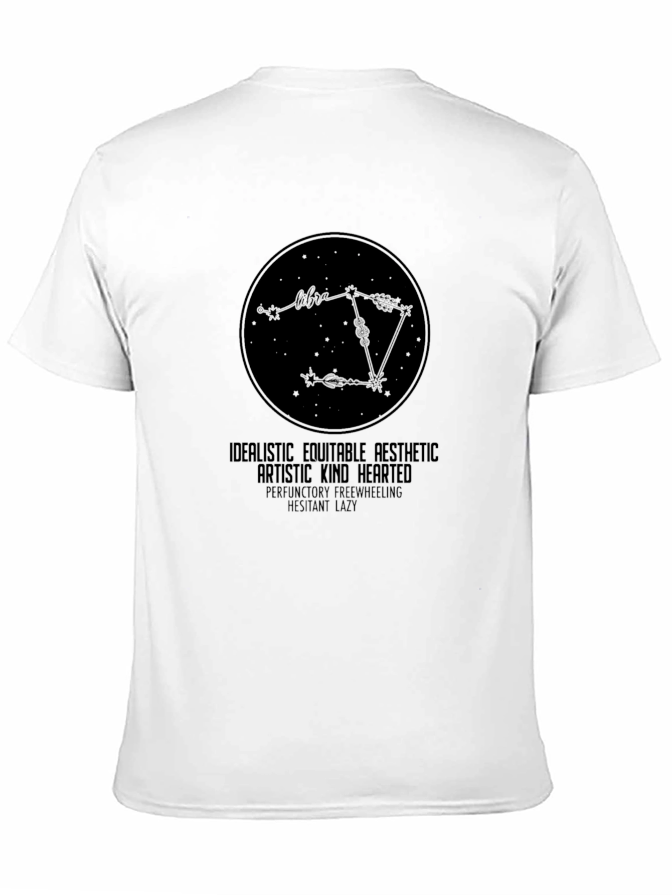 Libra Zodiac Sign T-Shirt - Artistic Astrological Tee