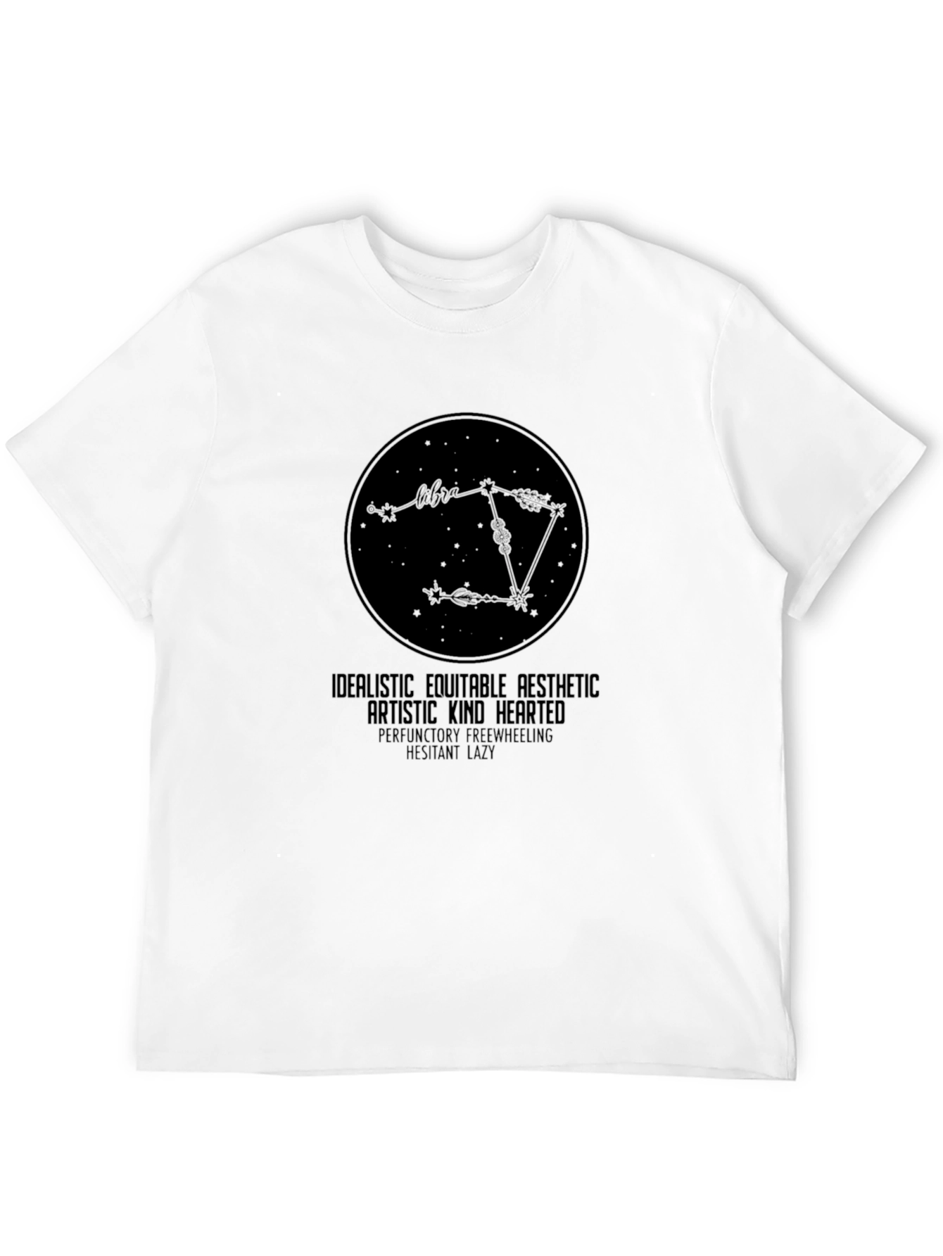 Libra Zodiac Sign T-Shirt - Artistic Astrological Tee