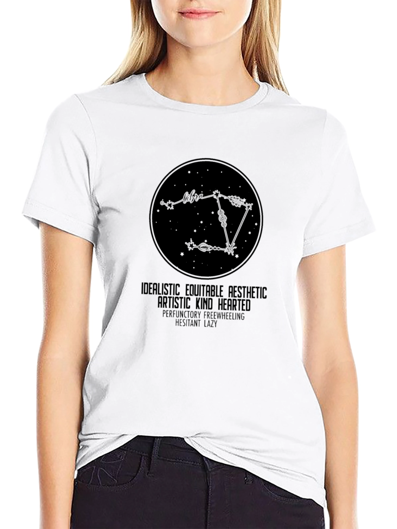Libra Zodiac Sign T-Shirt - Artistic Astrological Tee