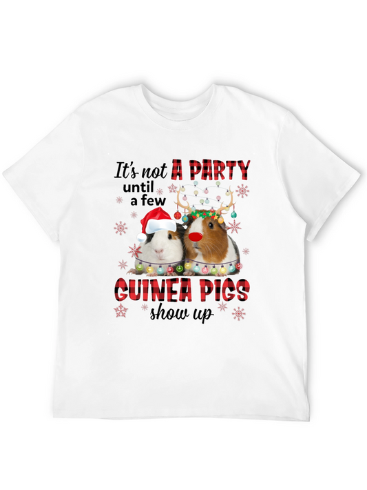 Festive Guinea Pigs T-Shirt - Holiday Party Tee