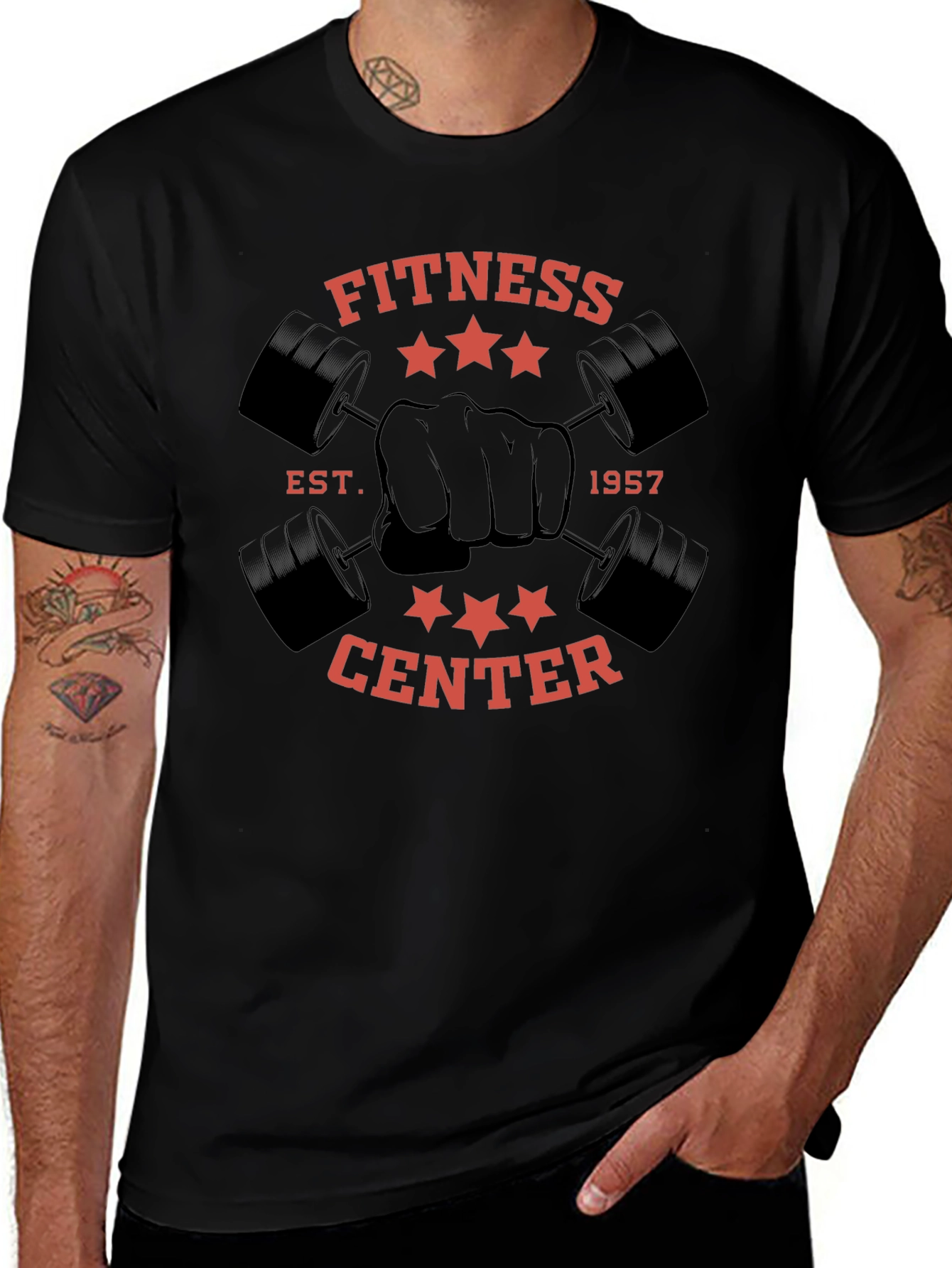 Fitness Center Graphic Tee - Workout Apparel