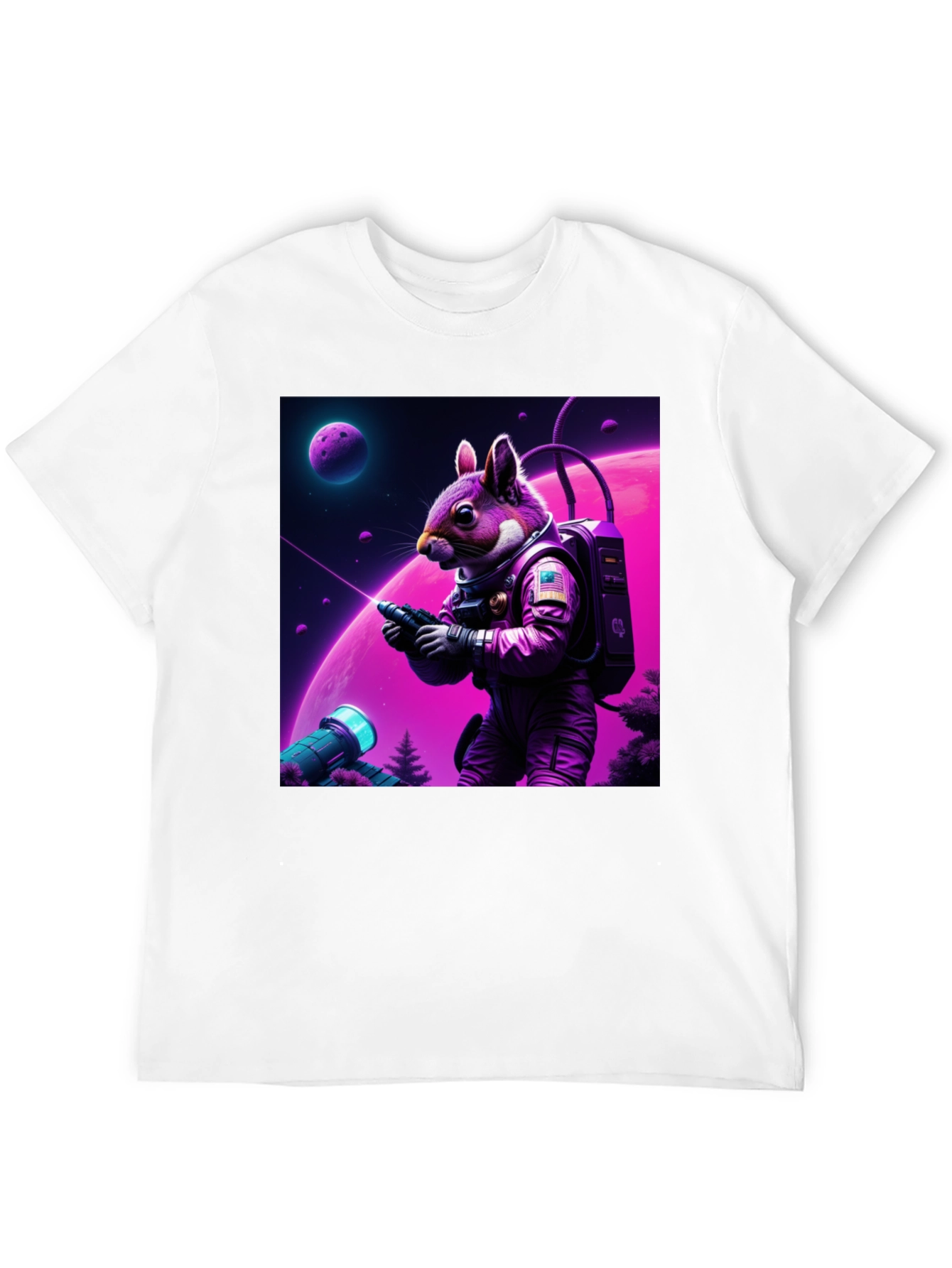 Space Squirrel Graphic T-Shirt