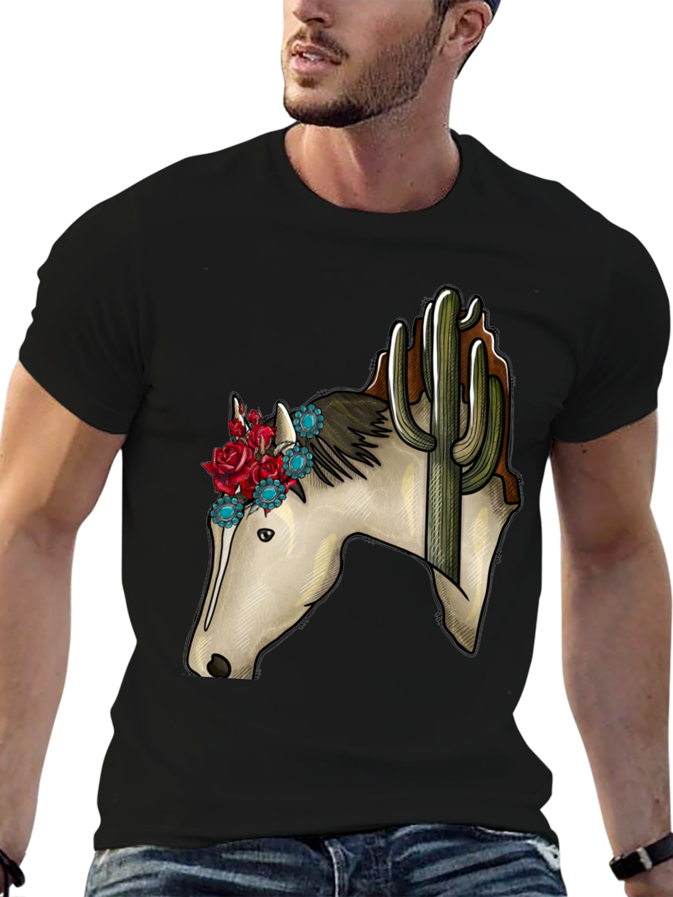 Horse & Cactus Graphic Tee