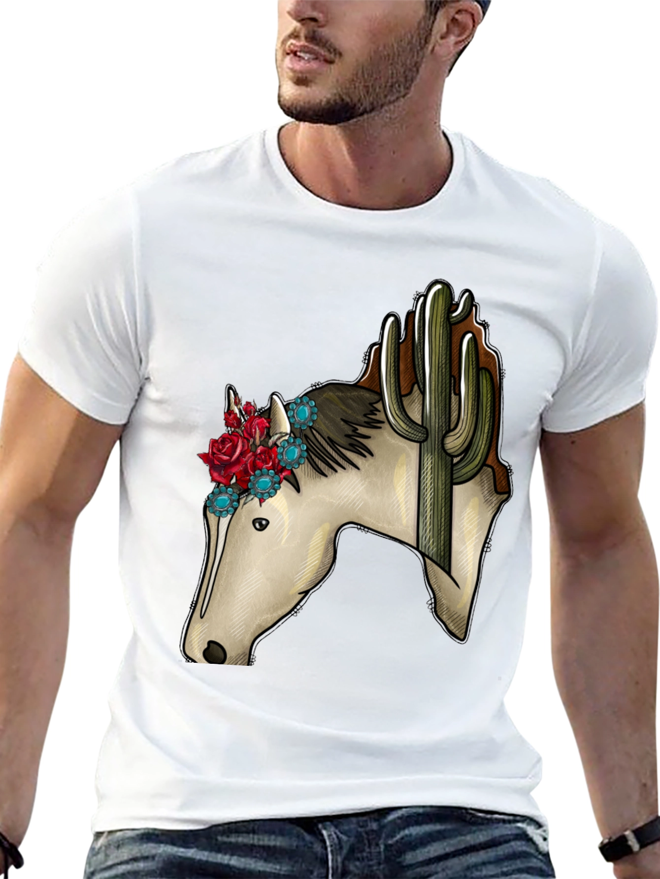 Horse & Cactus Graphic Tee