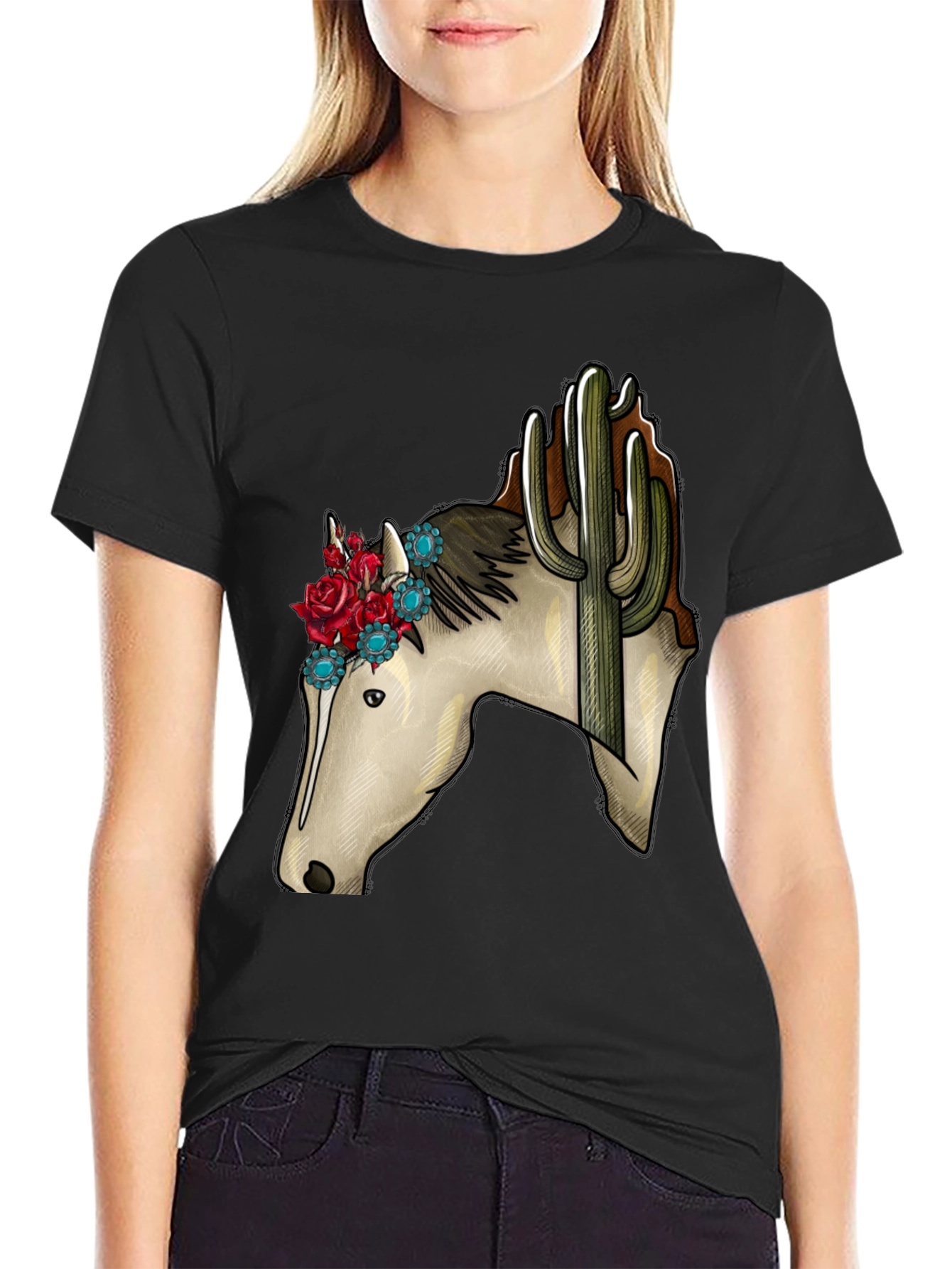 Horse & Cactus Graphic Tee