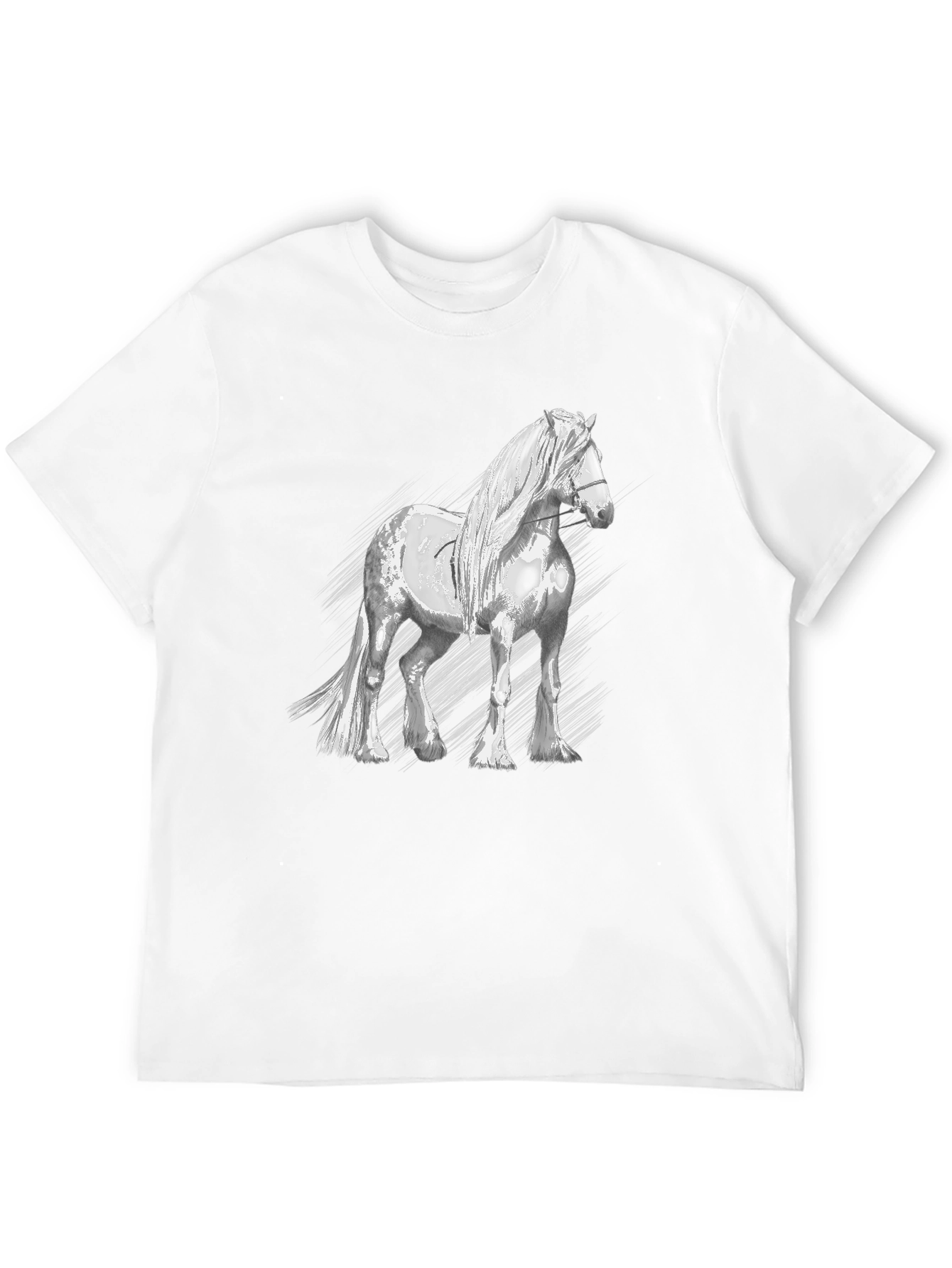 Horse Graphic T-Shirt - Black Cotton Tee