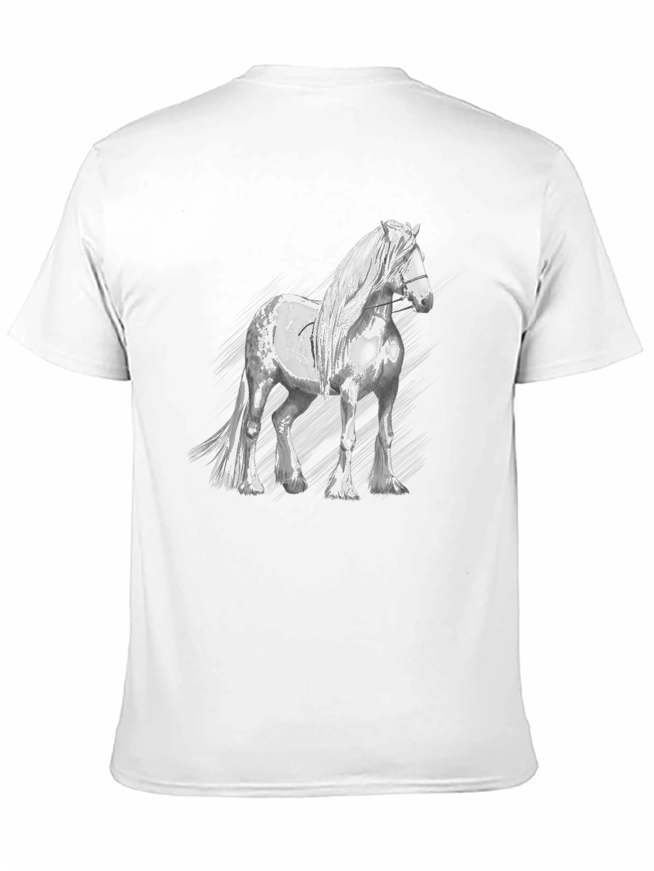 Horse Graphic T-Shirt - Black Cotton Tee