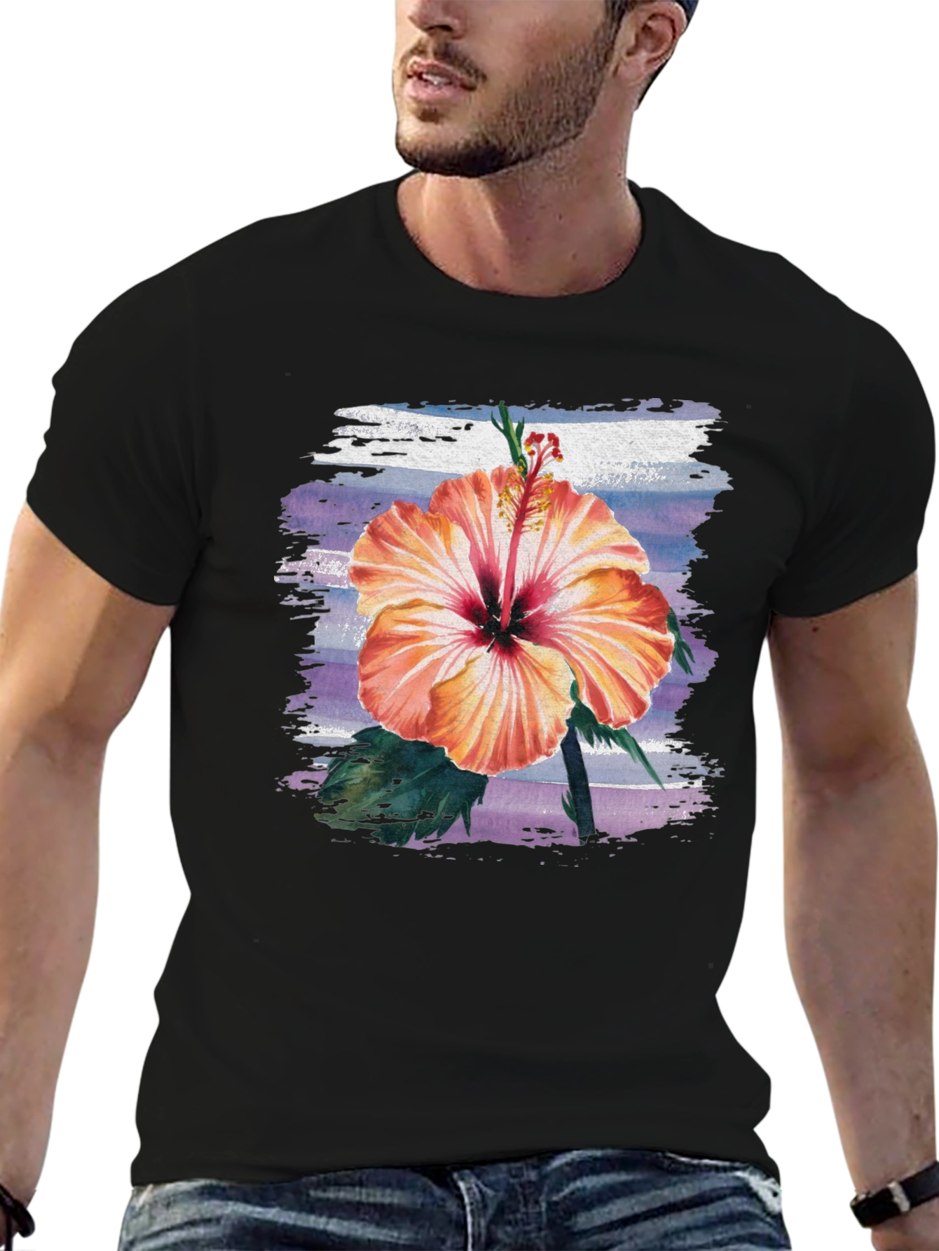 Hibiscus Flower T-Shirt - Tropical Summer Tee