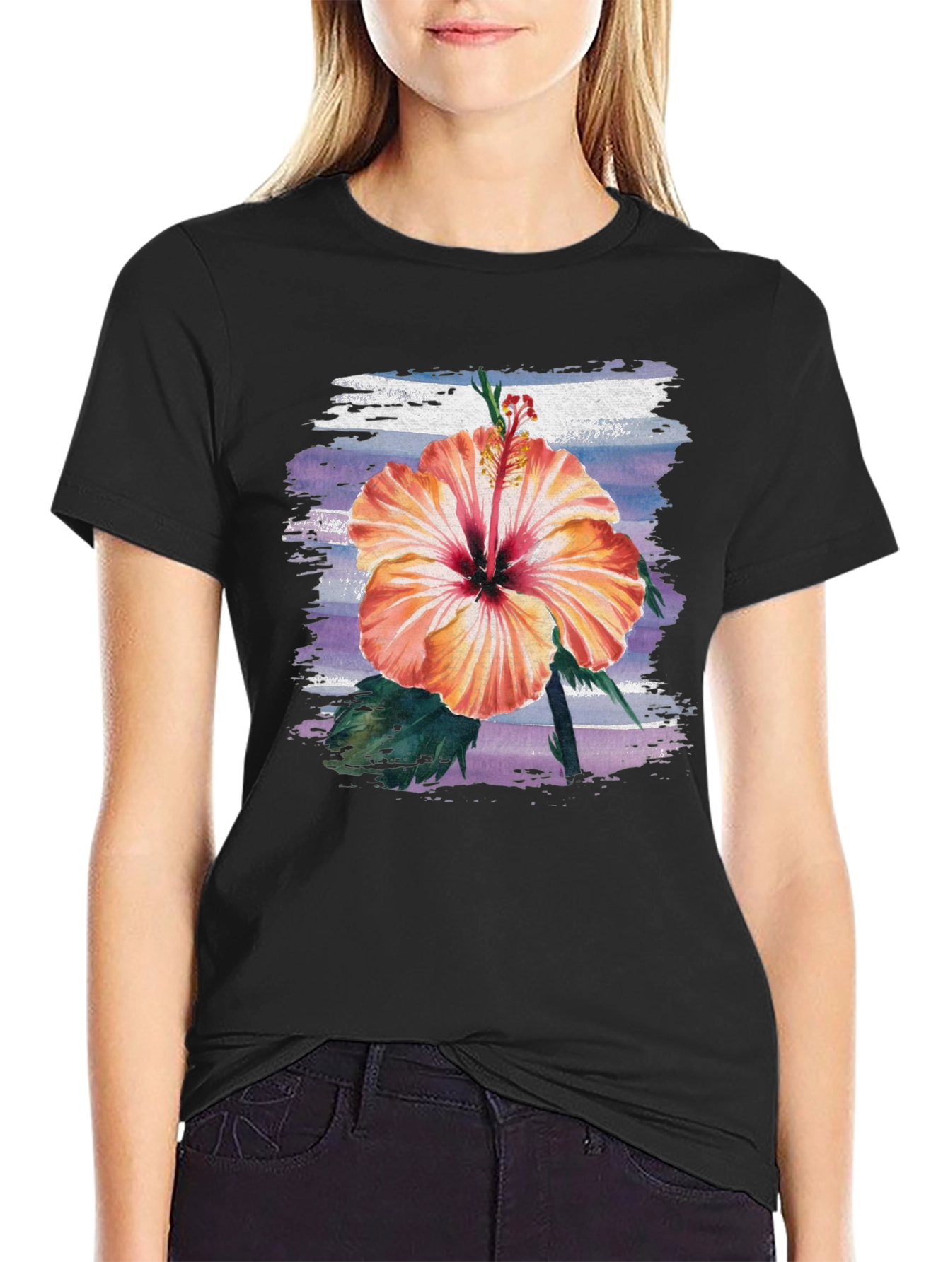 Hibiscus Flower T-Shirt - Tropical Summer Tee