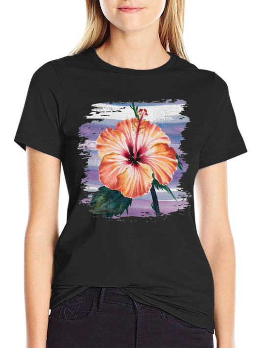 Hibiscus Flower T-Shirt - Tropical Summer Tee