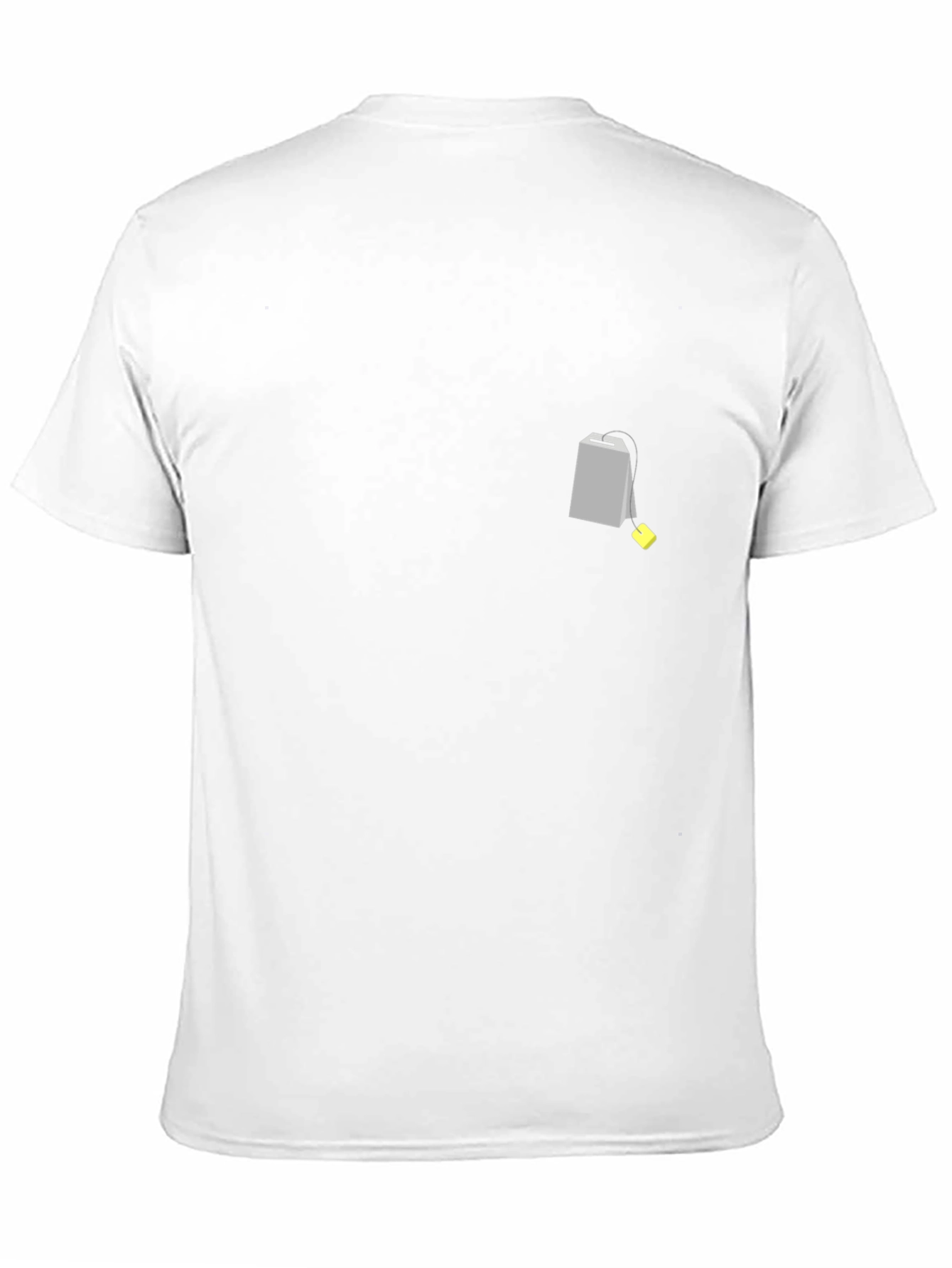 Mens Black Graphic Tee - Teabag Design