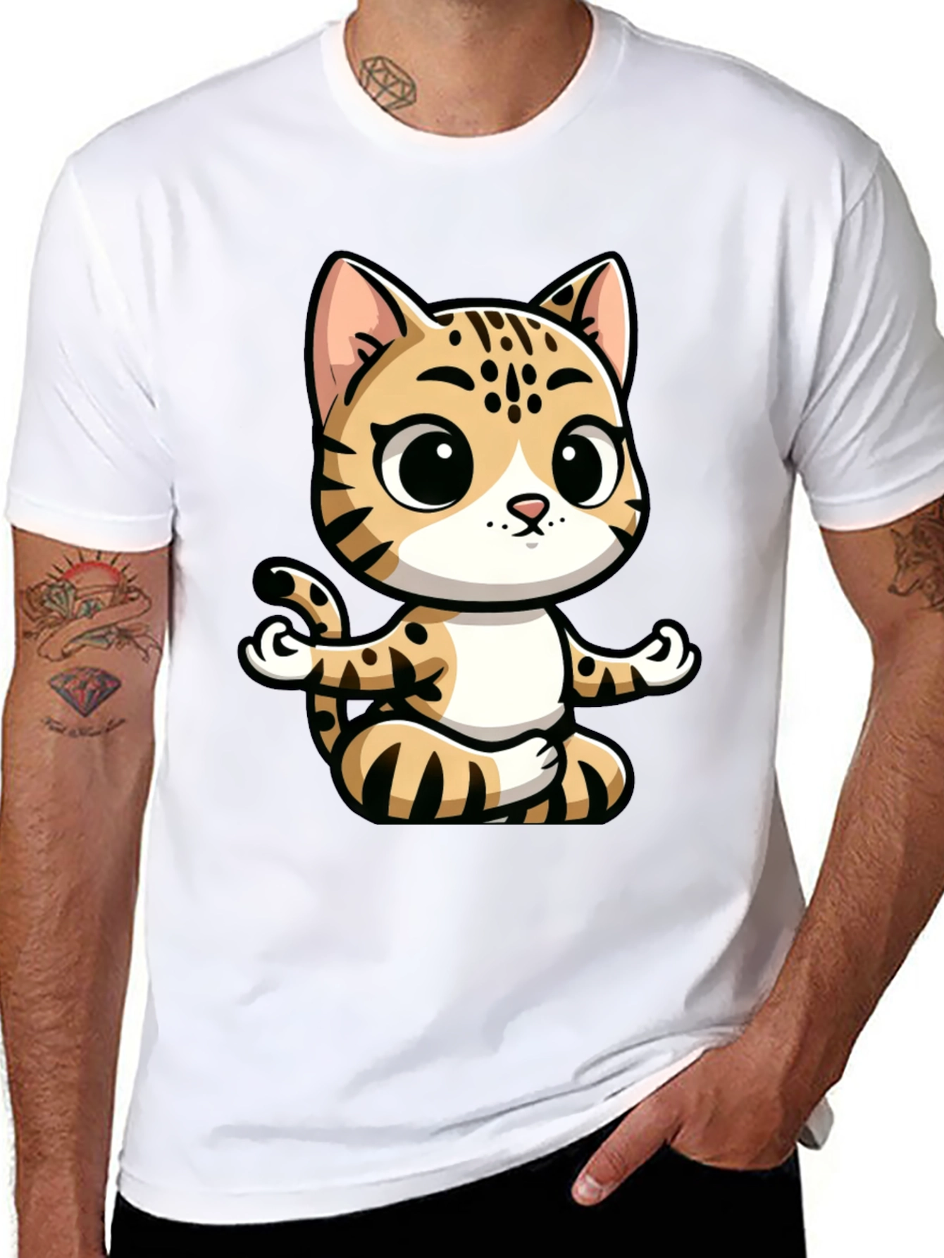 Yoga Cat Graphic Tee