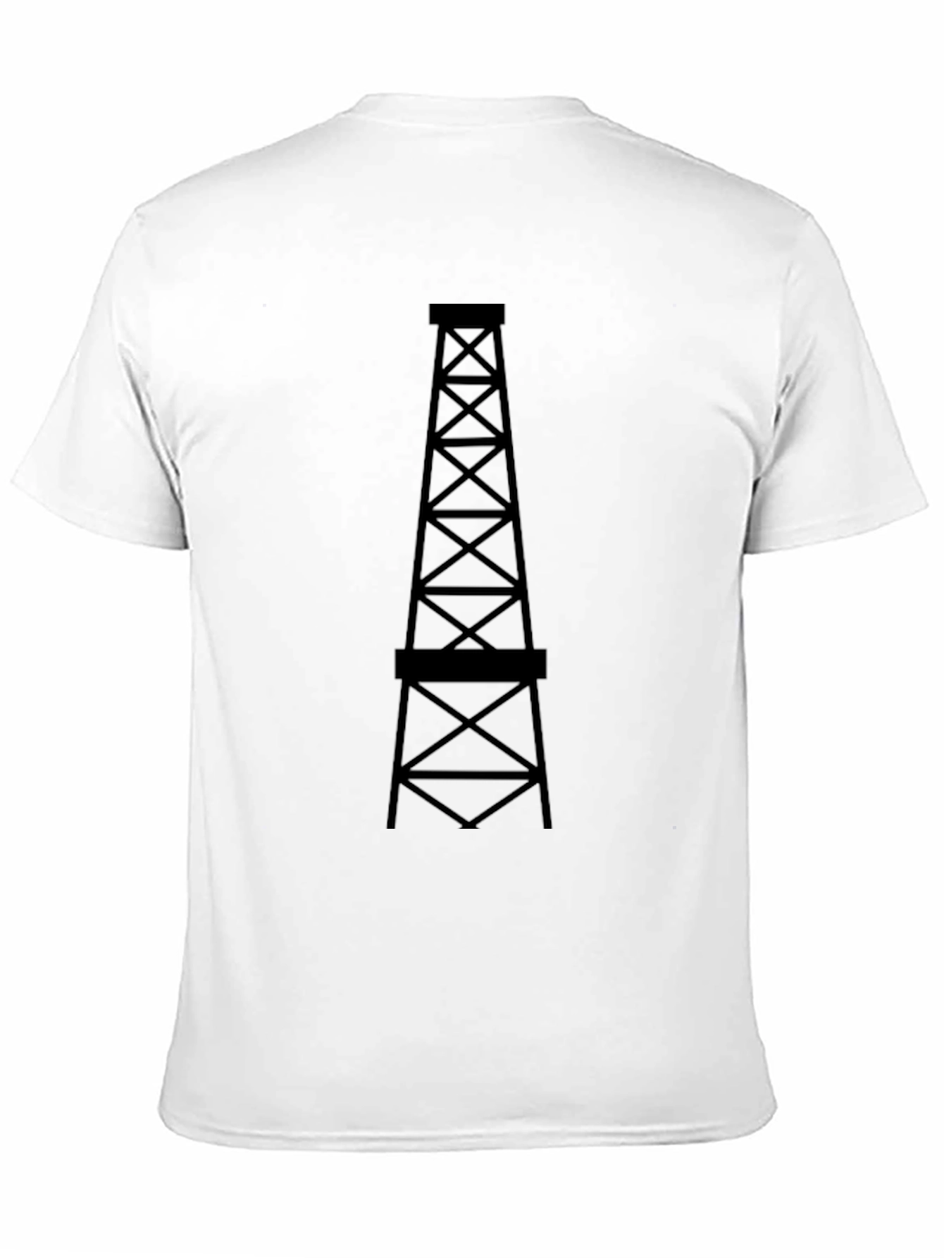 Oil Derrick Graphic Tee - Black