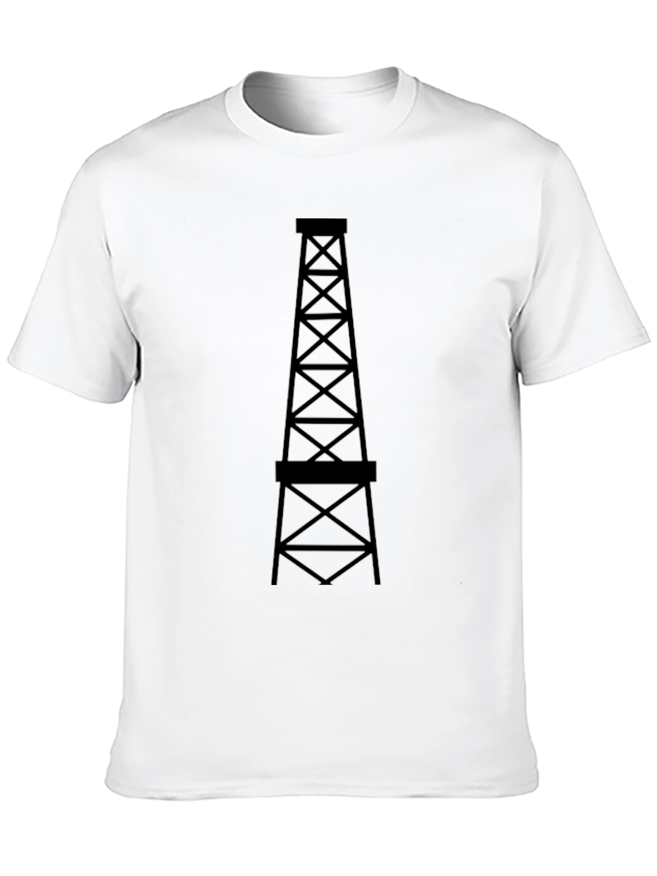 Oil Derrick Graphic Tee - Black