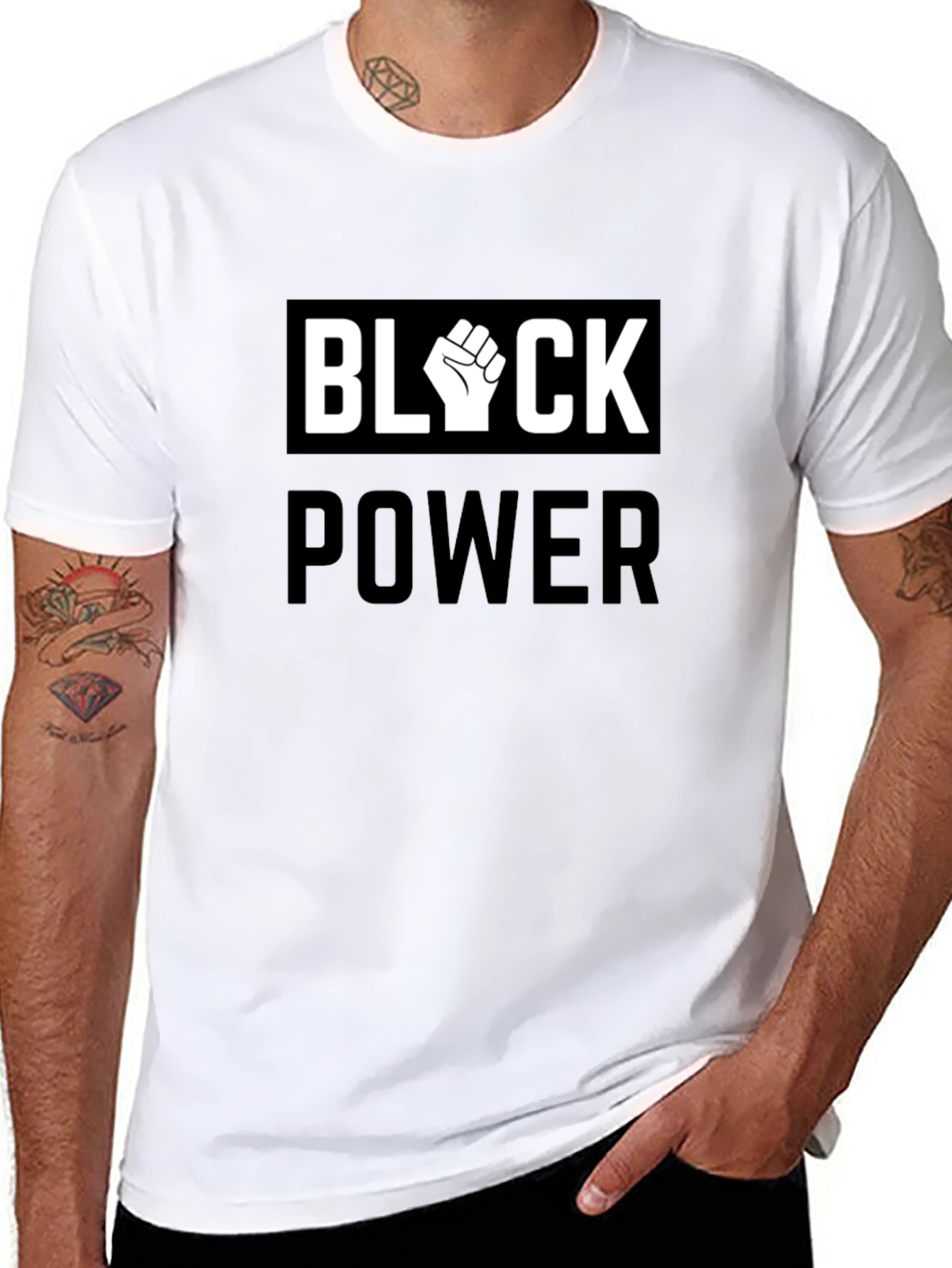 Black Power Fist Graphic T-Shirt