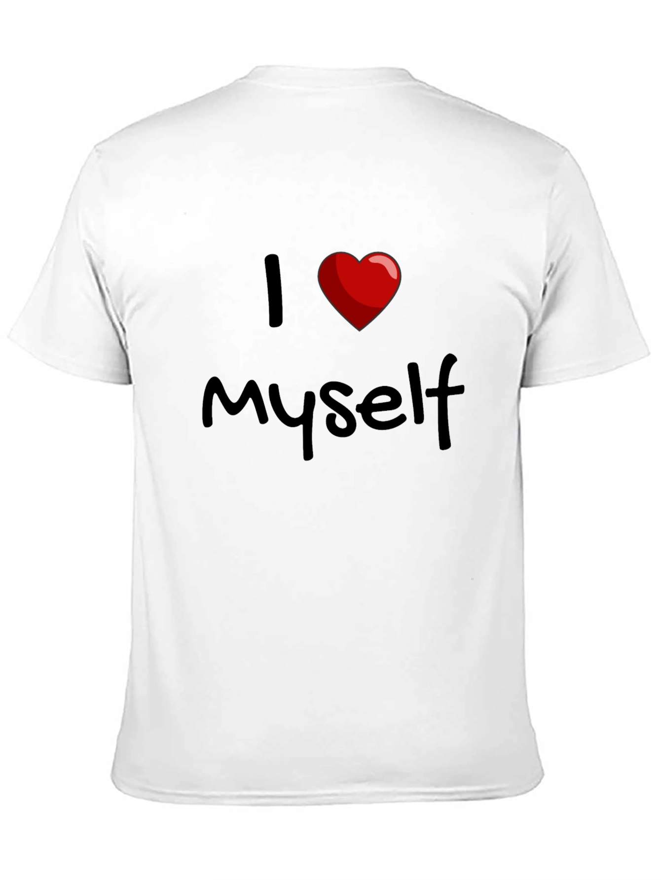I Love Myself T-Shirt - Black Cotton Tee