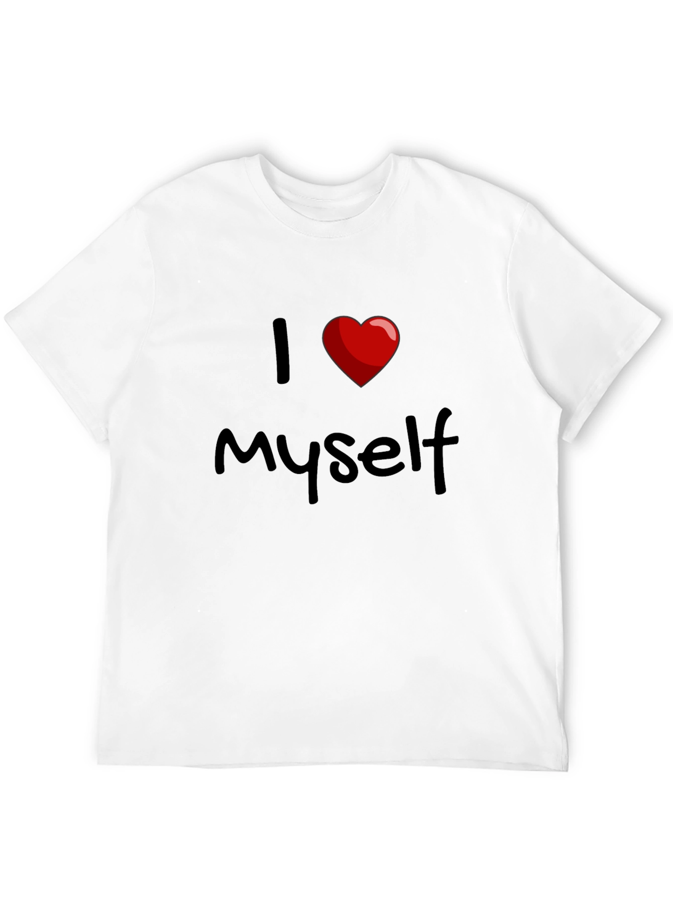 I Love Myself T-Shirt - Black Cotton Tee