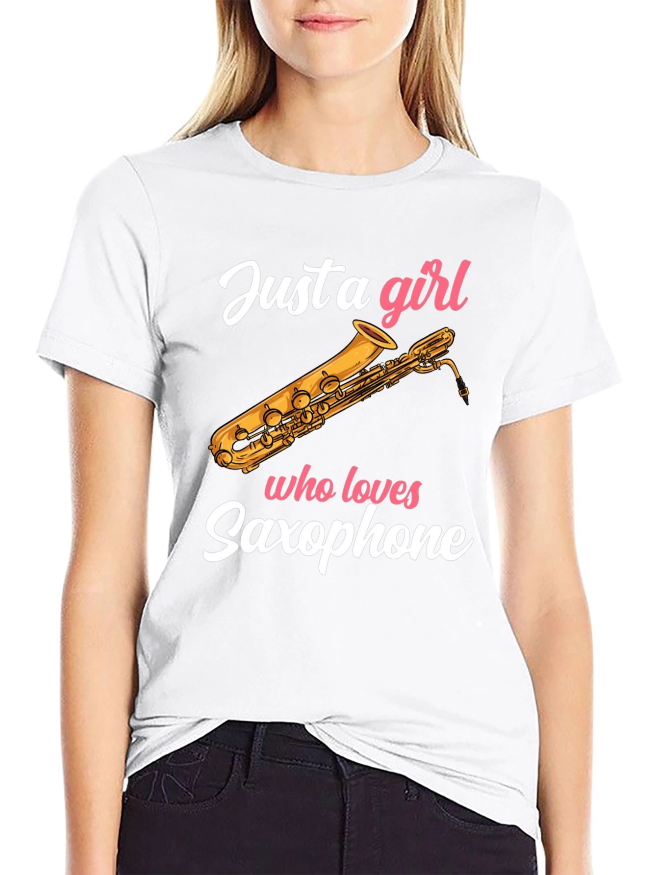 Just A Girl Who Loves Saxophone - Unisex T-Shirt