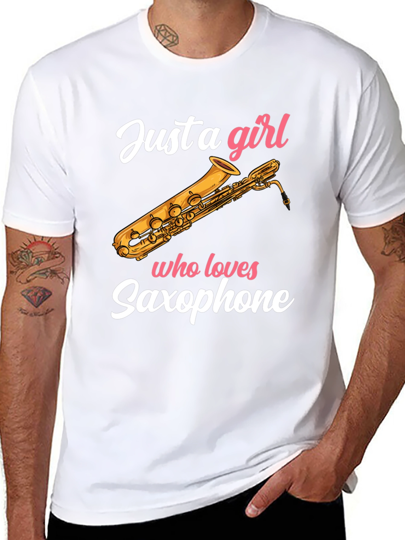 Just A Girl Who Loves Saxophone - Unisex T-Shirt